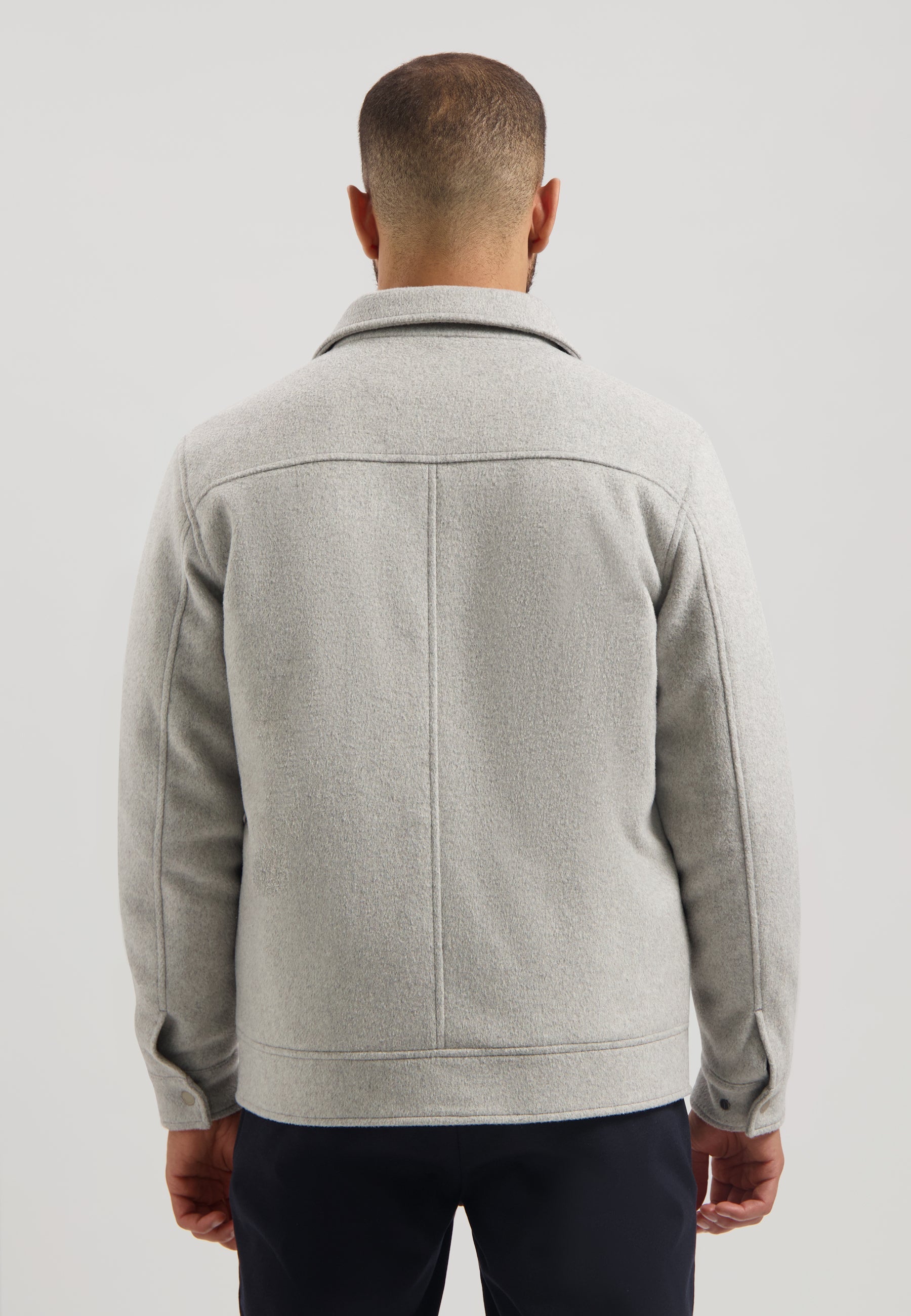 Colton Wool Jacket Ghost Grey