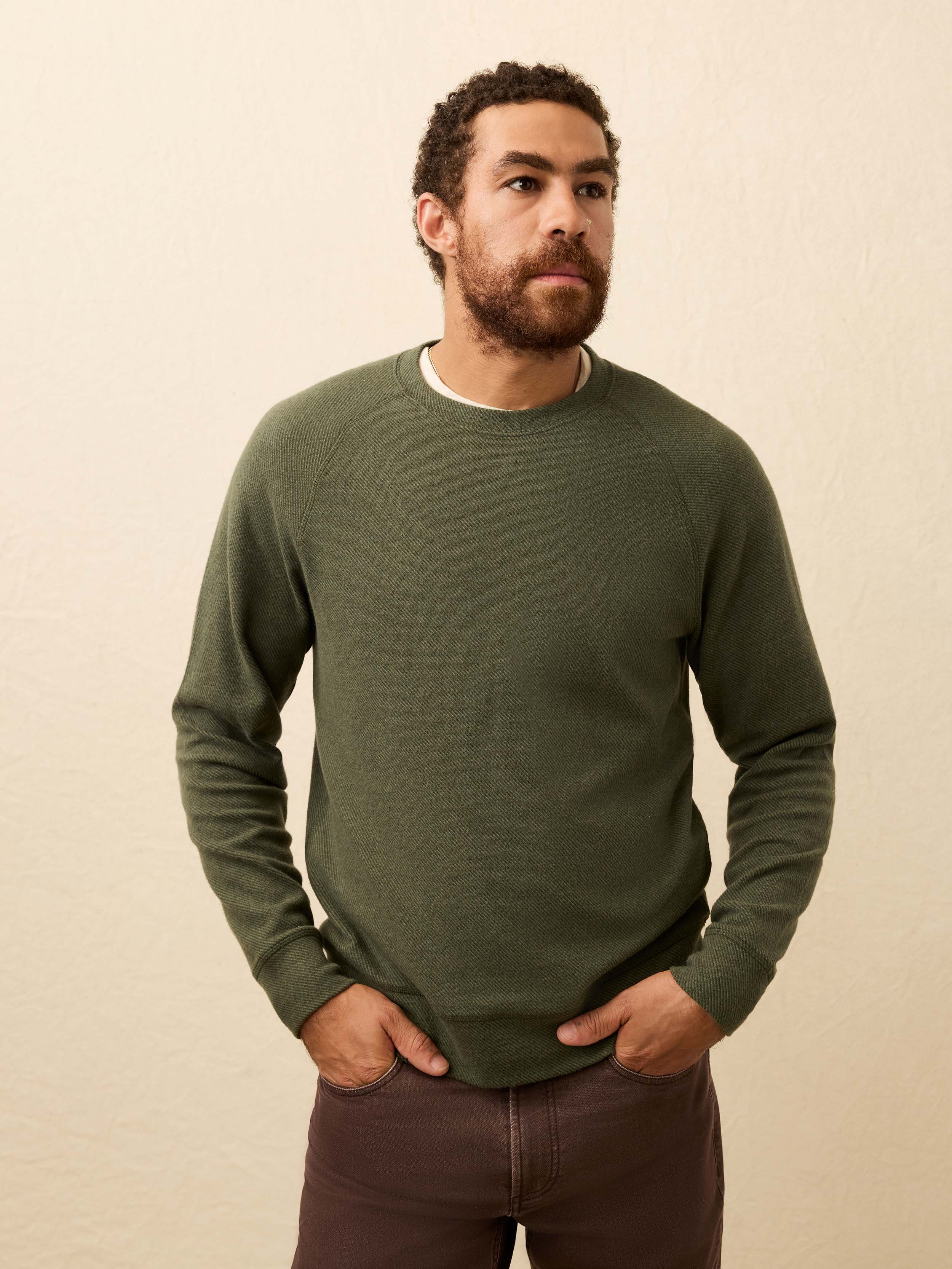 Legend Sweater Crew II Evergreen Twill