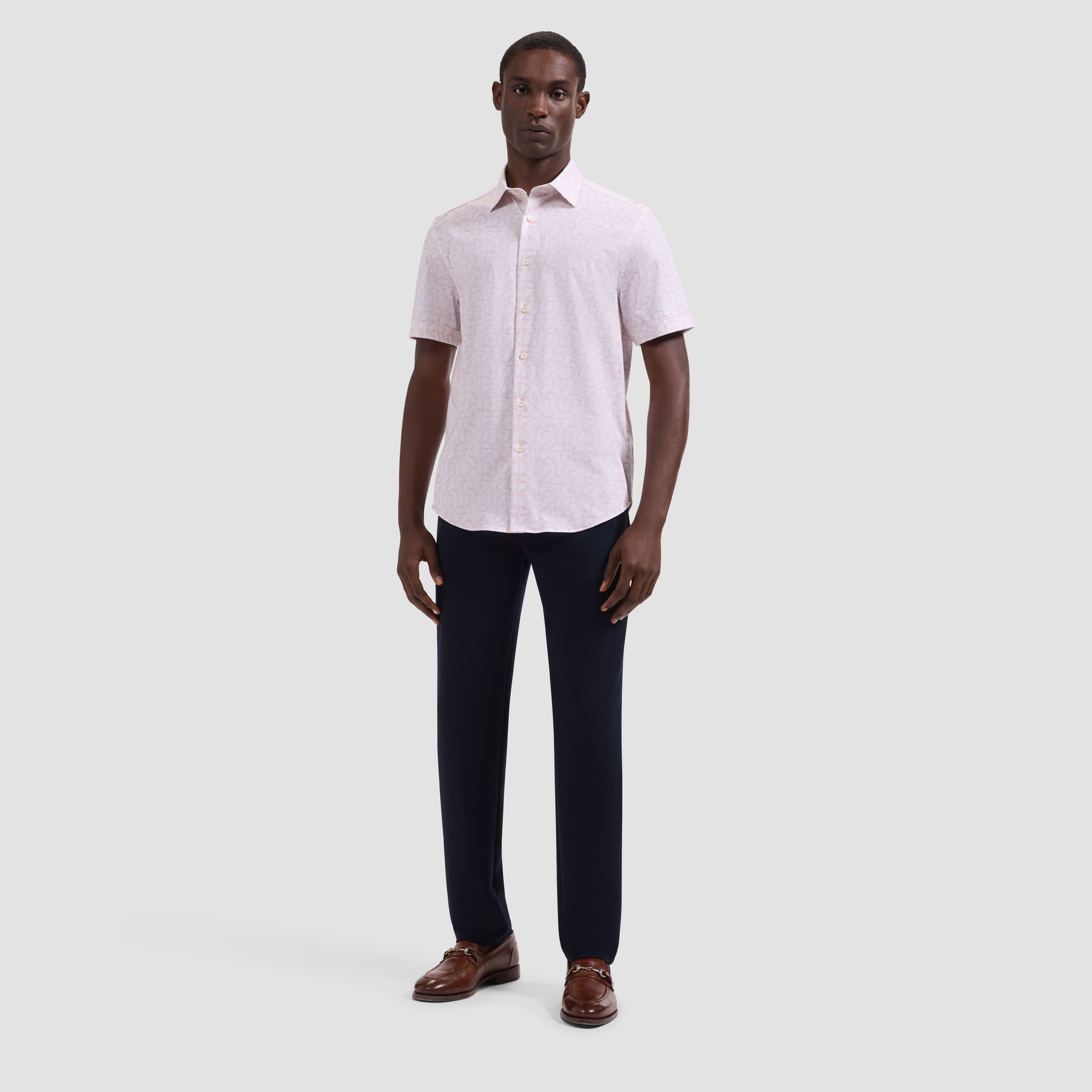 OOOHCotton Miles Short Sleeve Shirt Peach