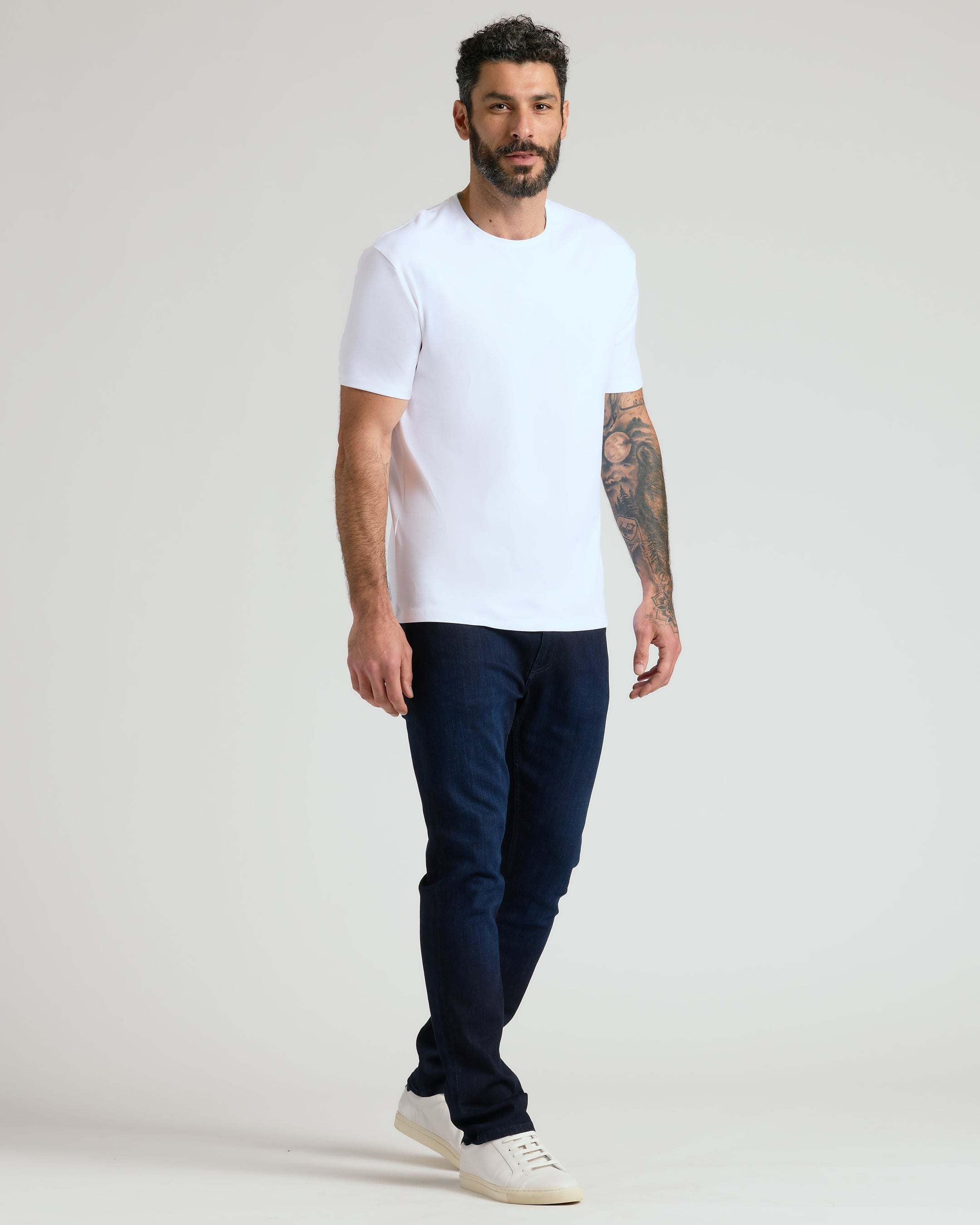 Classic Pima Crew White