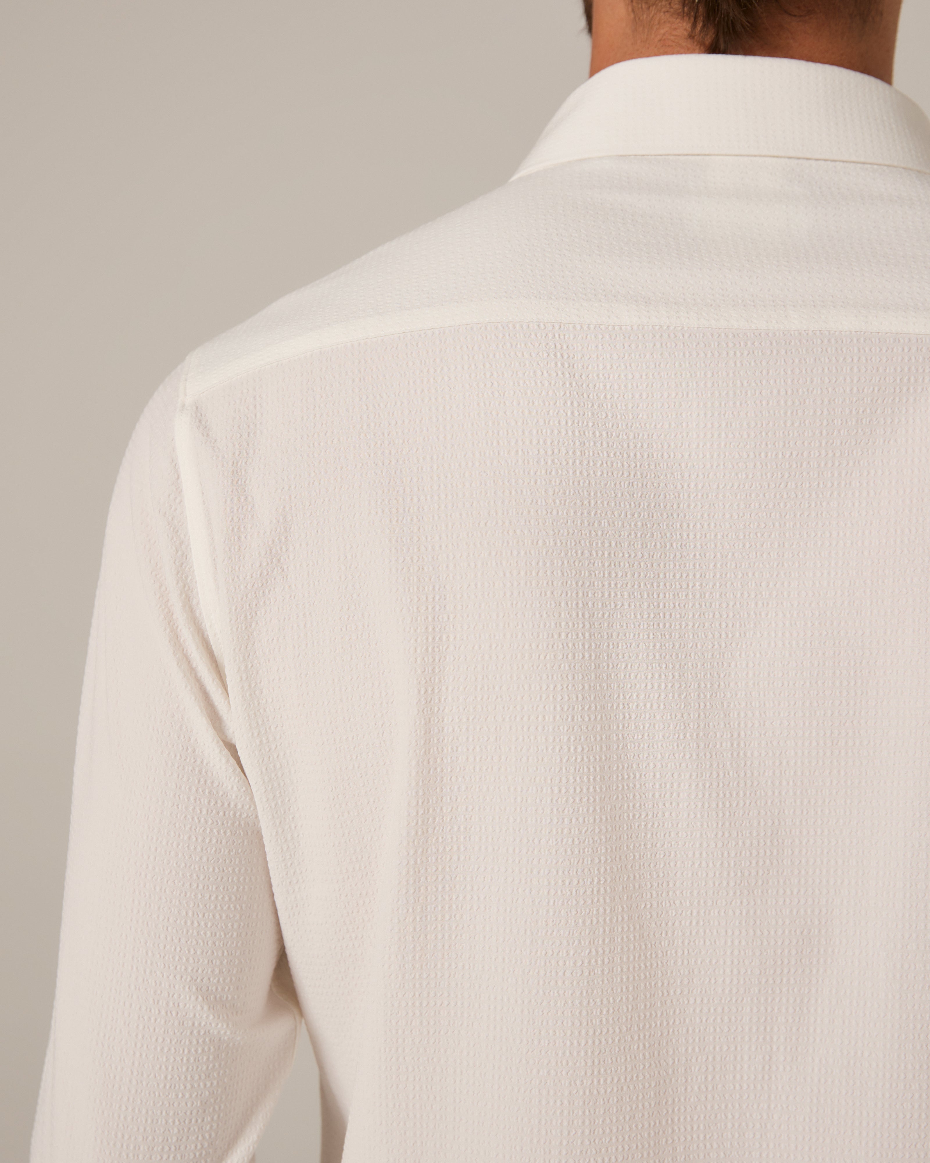 Drayton Long Sleeve Shirt Ivory