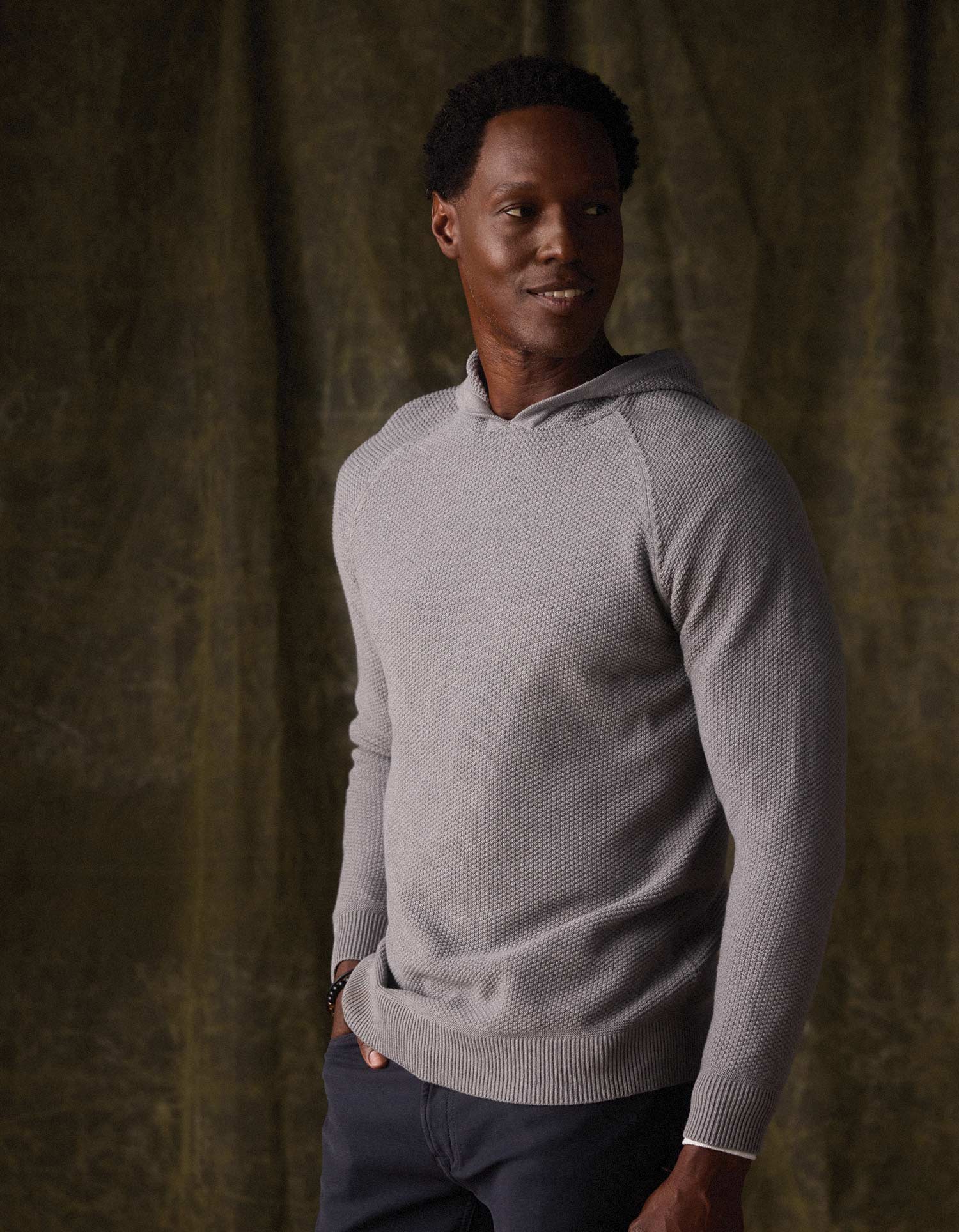 Coolmax Textured Hoodie Greystone