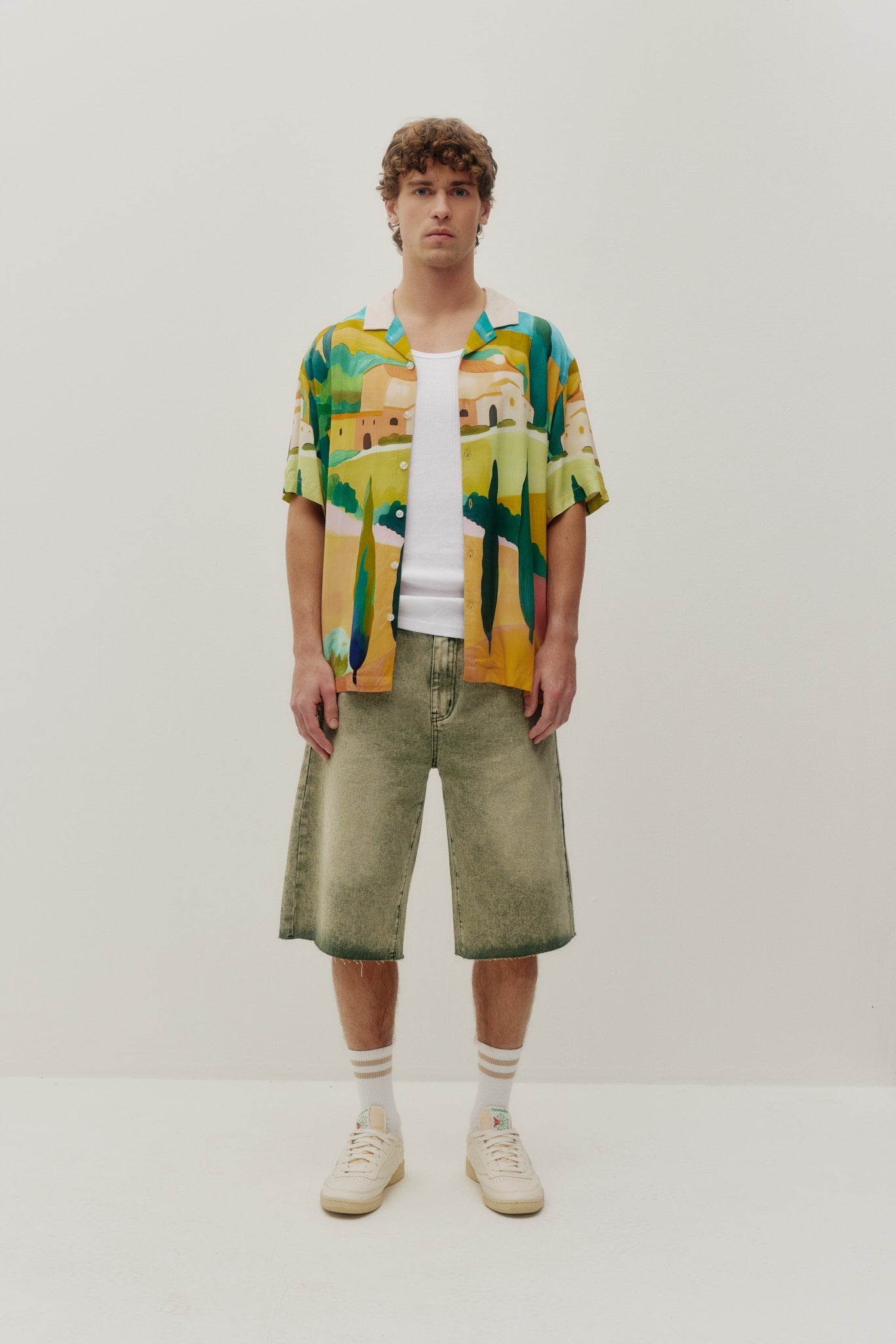 Beach Button Down Shirt Tuscany