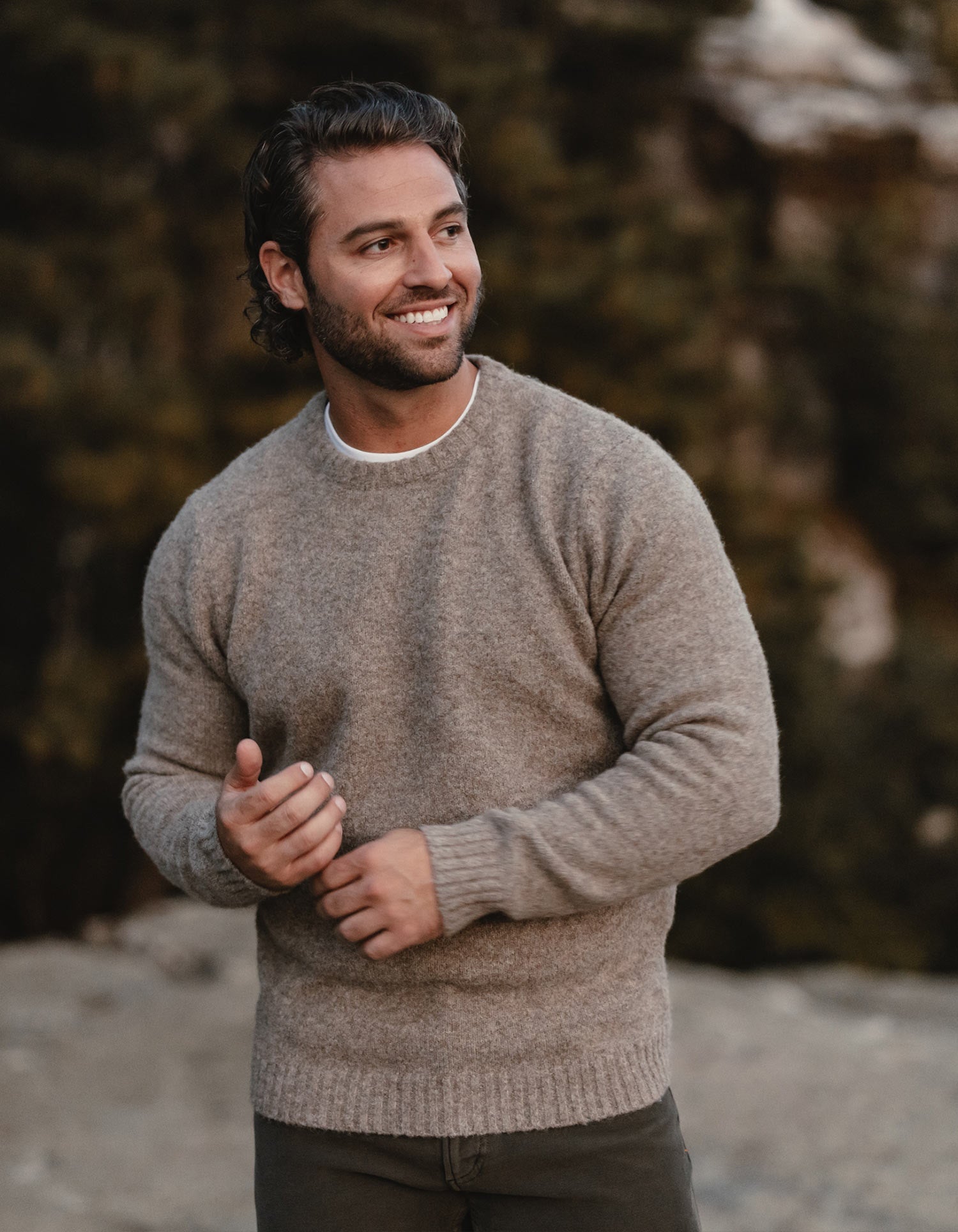 Homebound Crewneck Sweater Toasted Chestnut