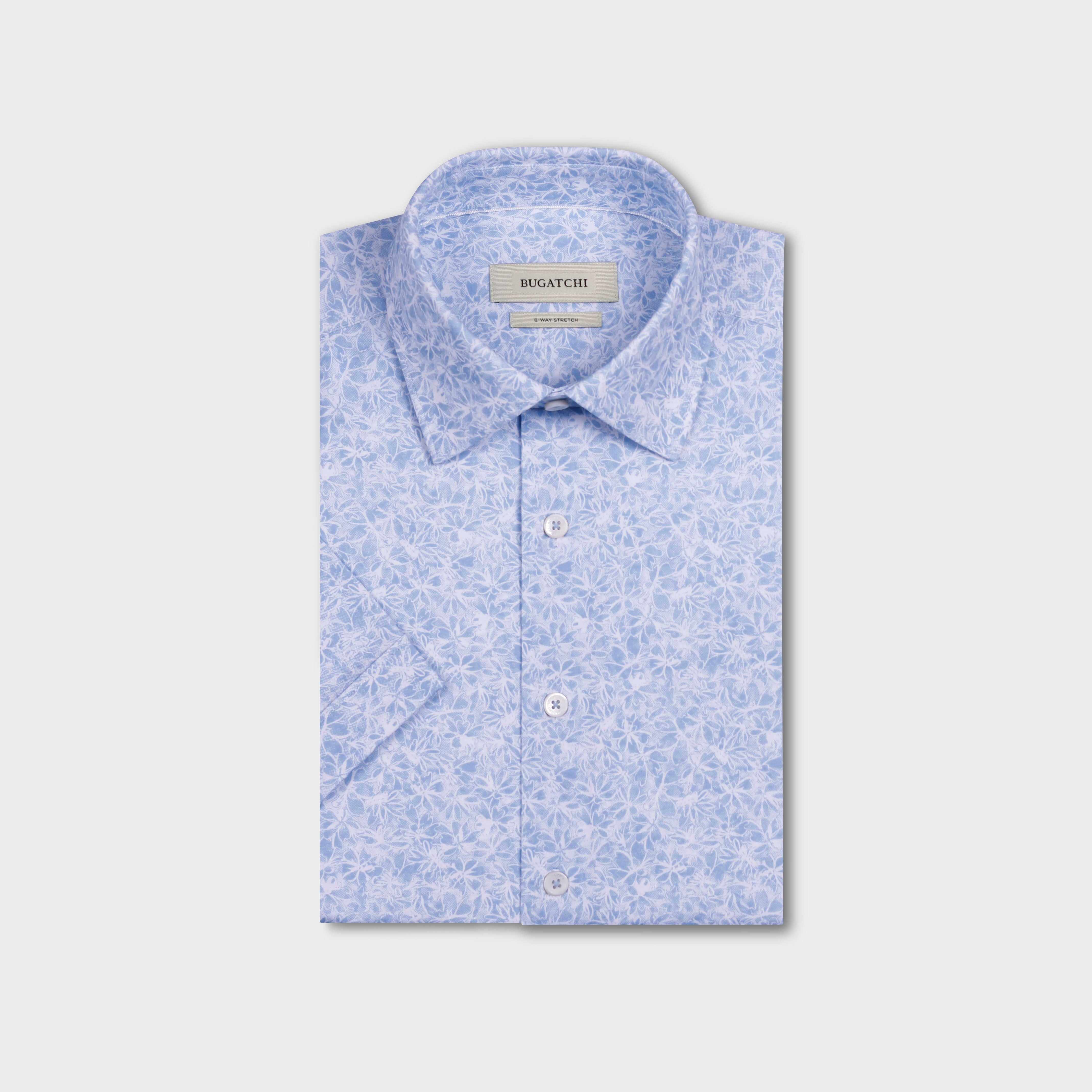 OOOHCotton Milo Short Sleeve Shirt Air Blue
