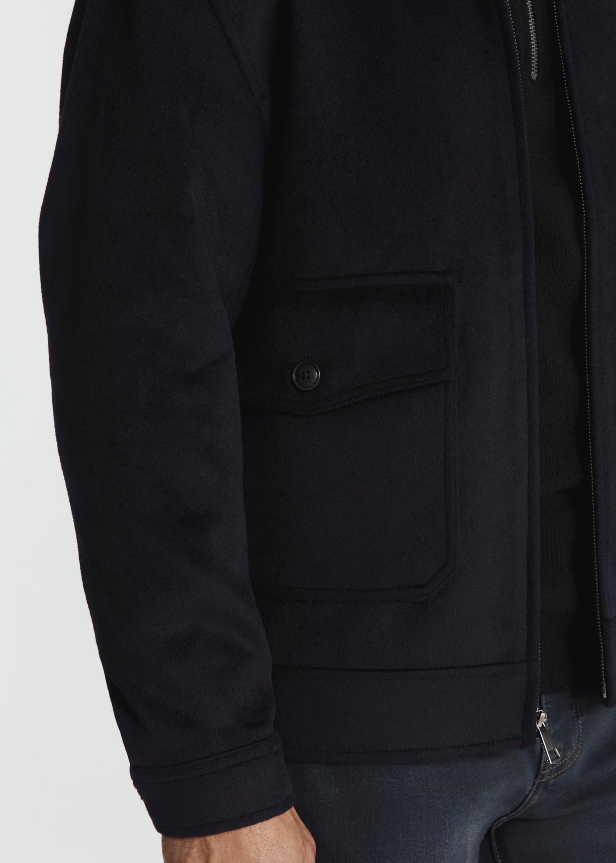 Weston Wool Flight Jacket Navy