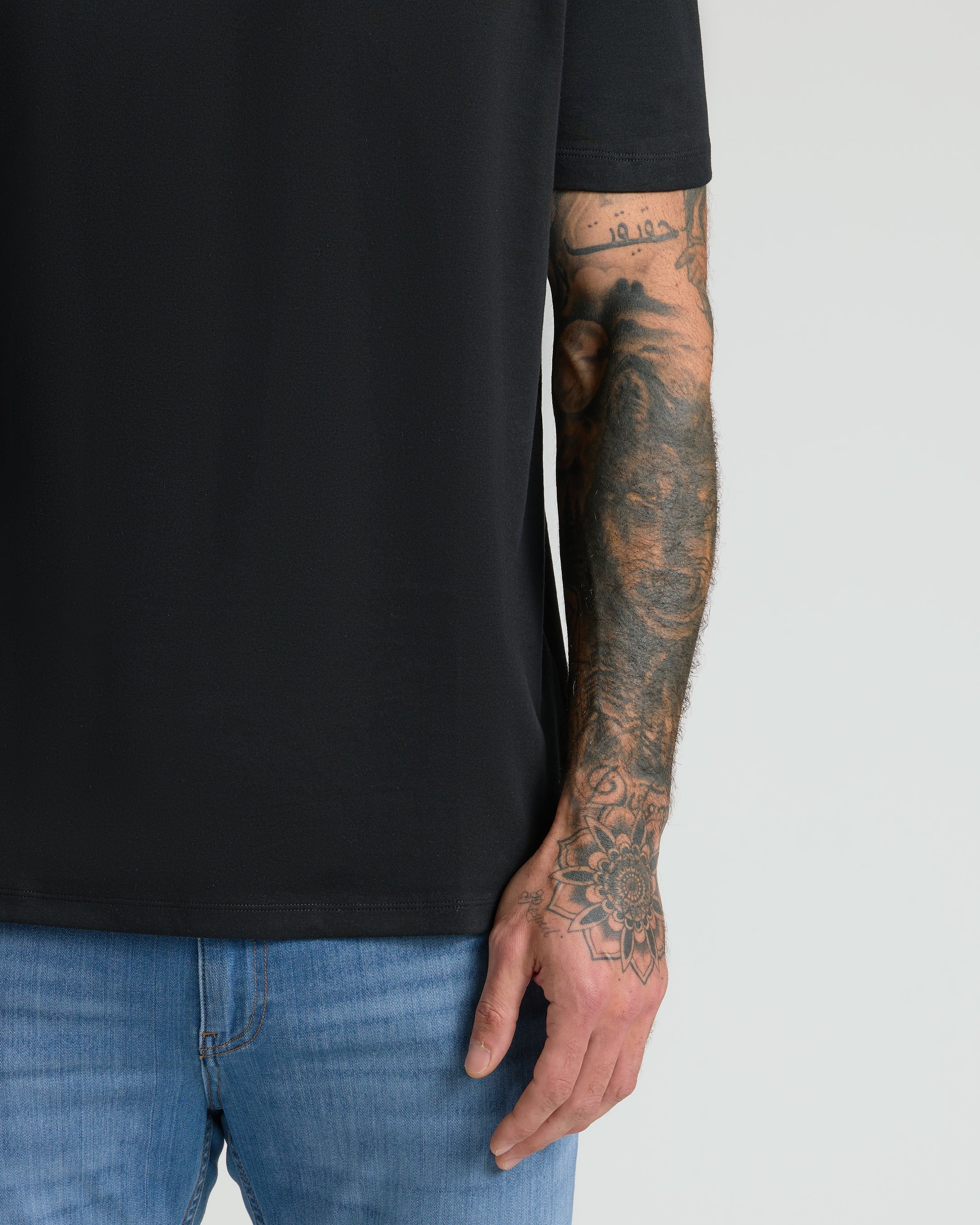 Classic Pima Crew Black