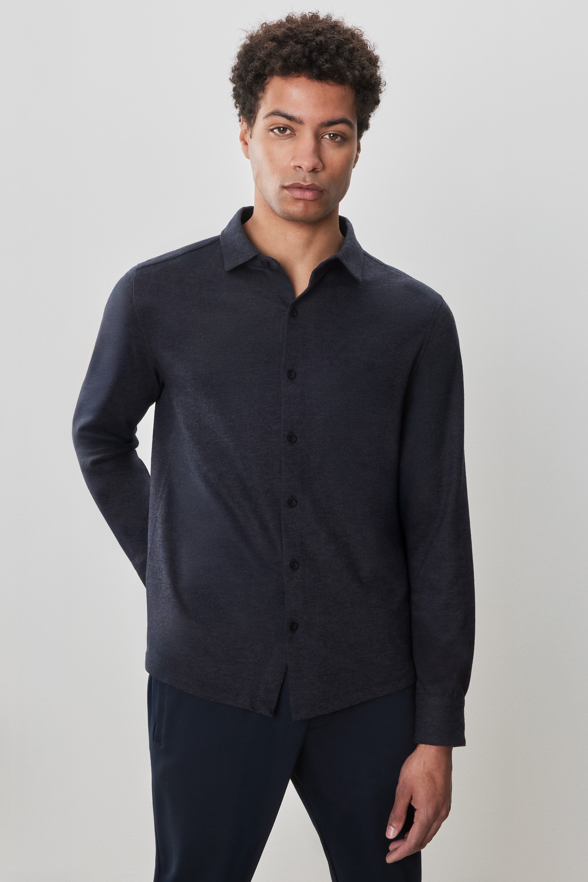 Alonso Knit Shirt Navy