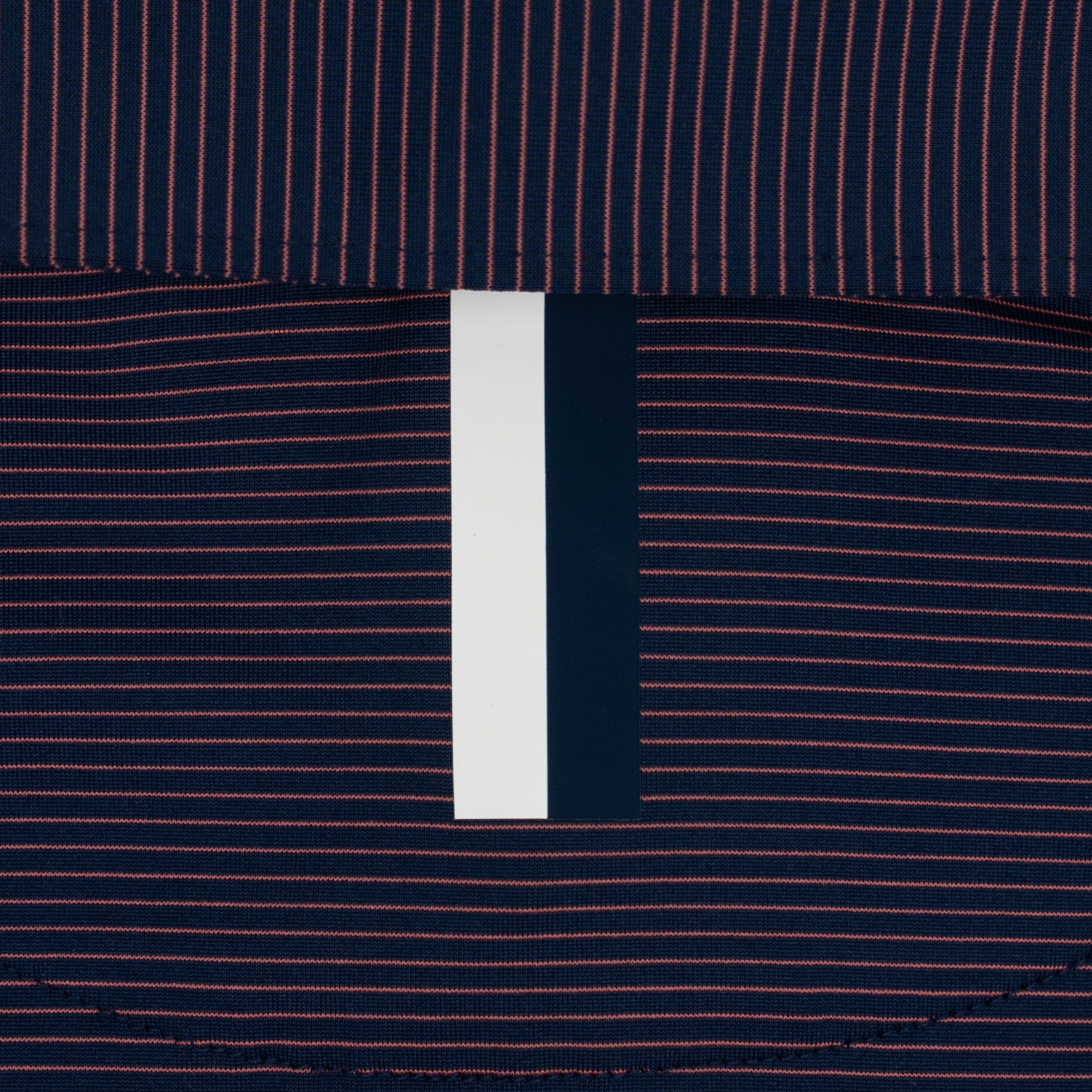 The Shell Stripe L/S Polo Fleet Navy/Rouge Red
