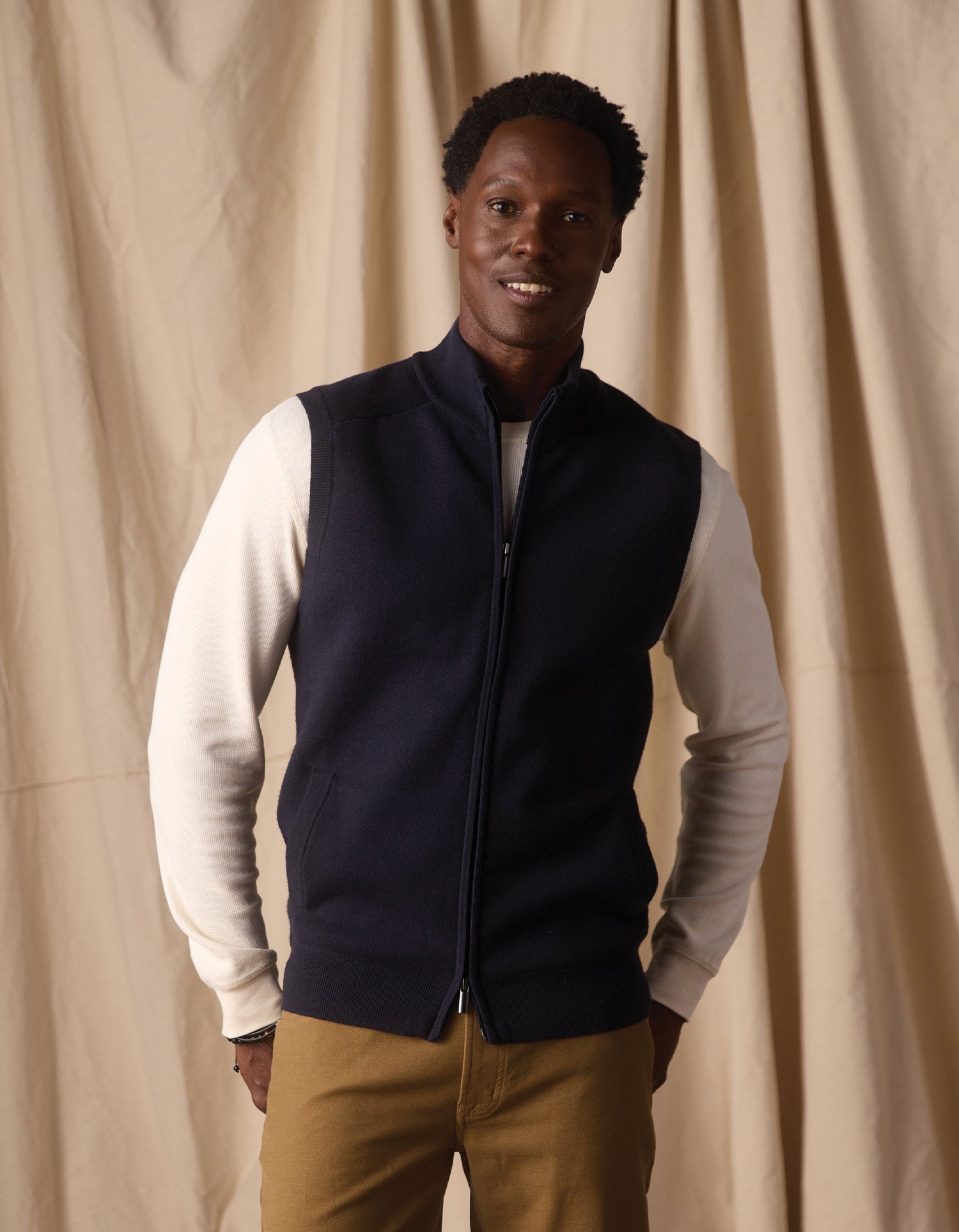 Coopers Landing Vest Navy
