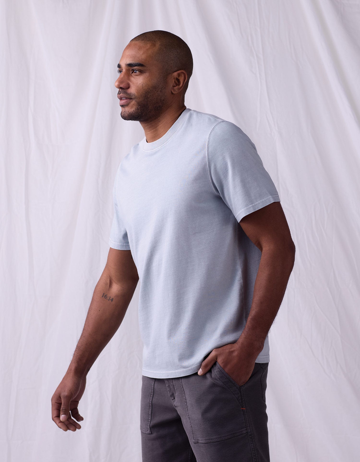 Lennox Jersey Relaxed Tee Misty Harbor