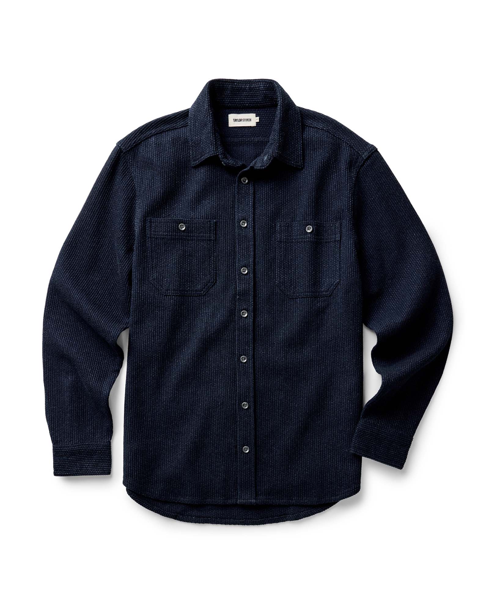 The Utility Shirt in Sashiko Rinsed Indigo