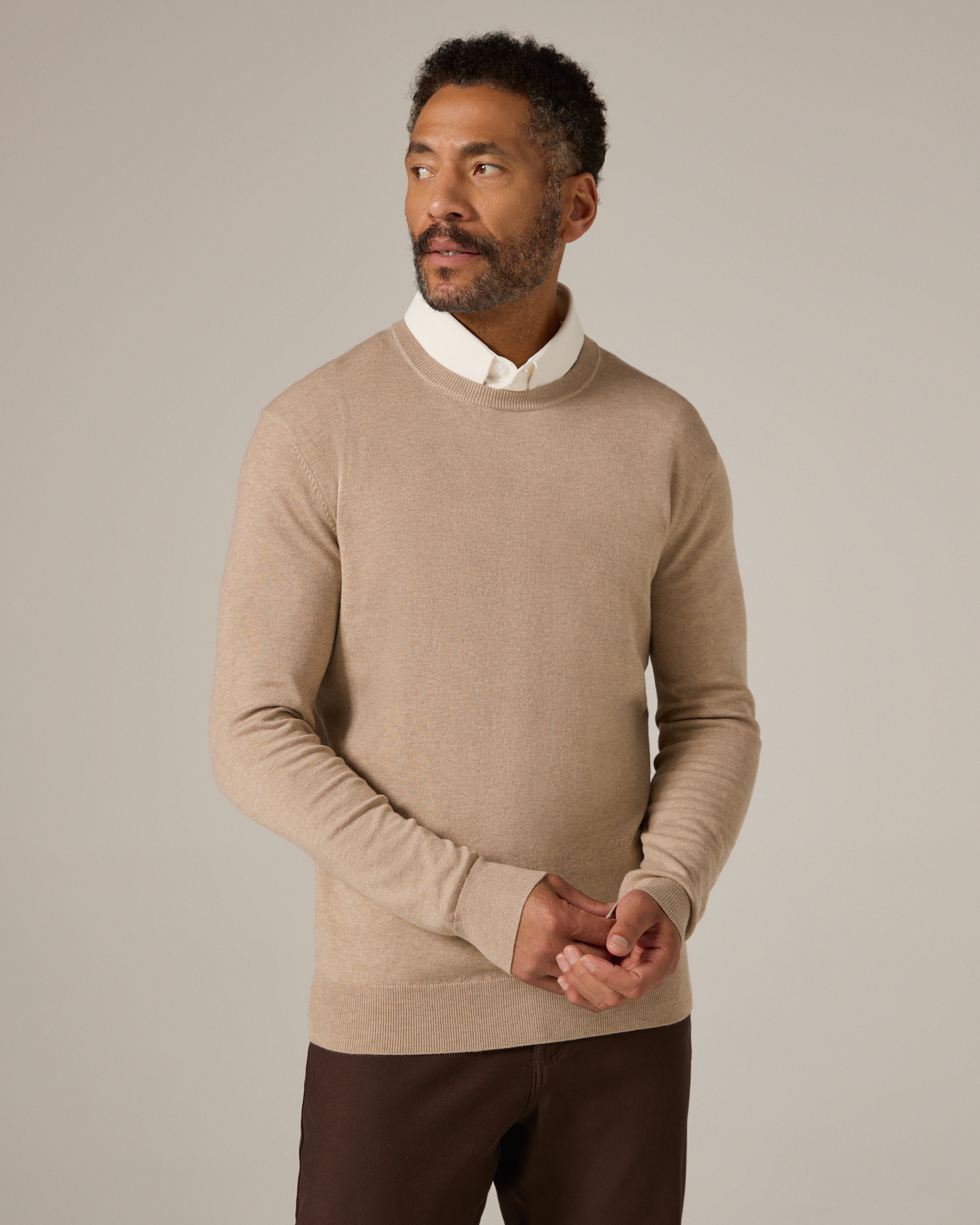 Alcott Crewneck Sweater Tan