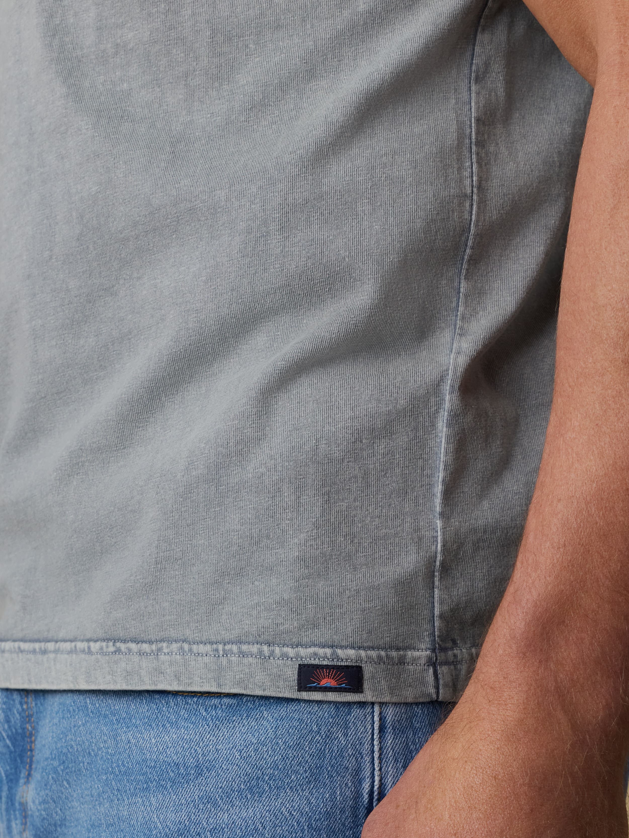 Recycled Cotton Tee Lakeshore Grey