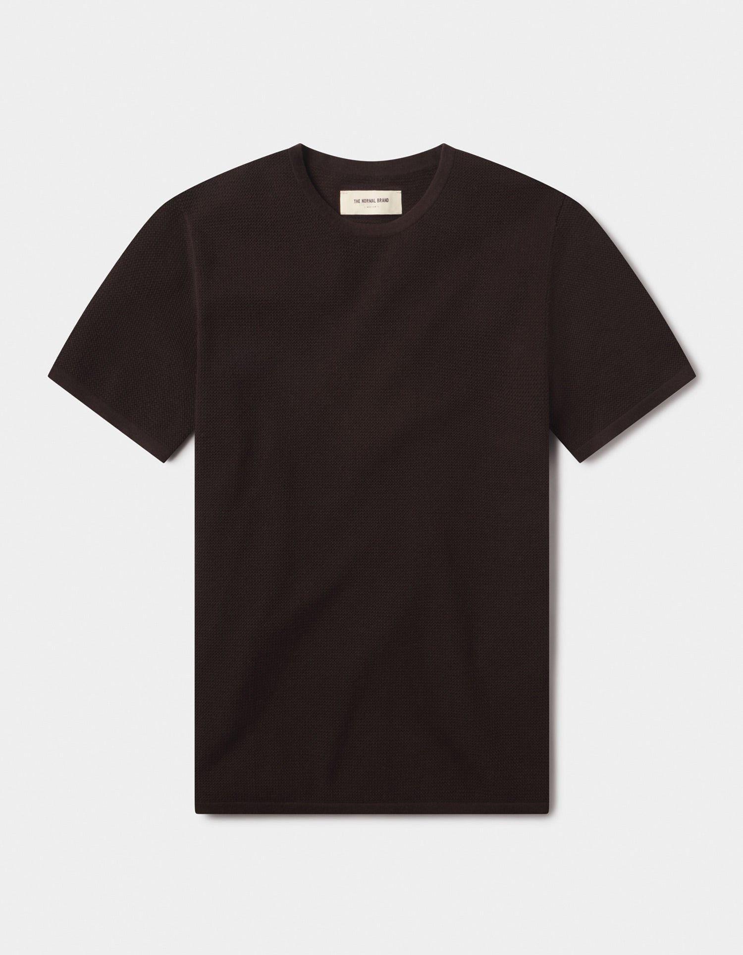 Driftknit Sweater Tee Dark Brown