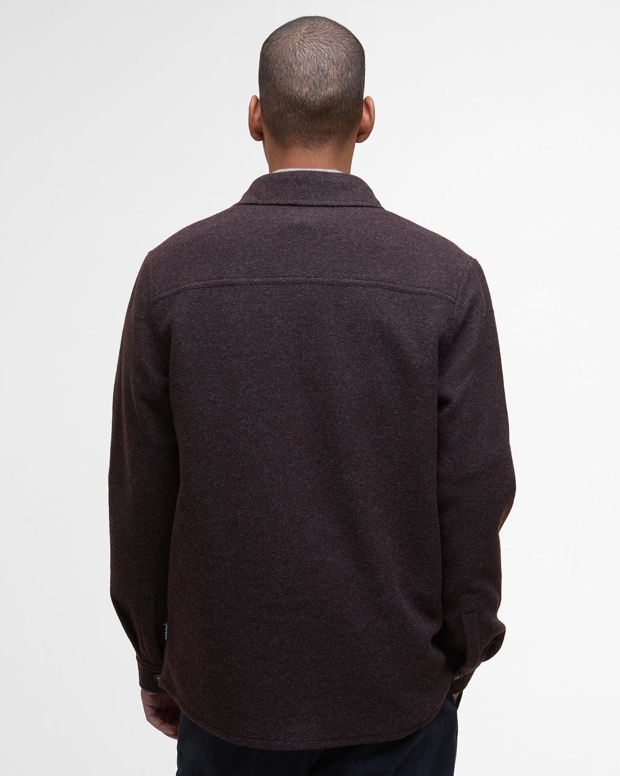 Marlow Tailored Wool Blend Overshirt Dark Oak