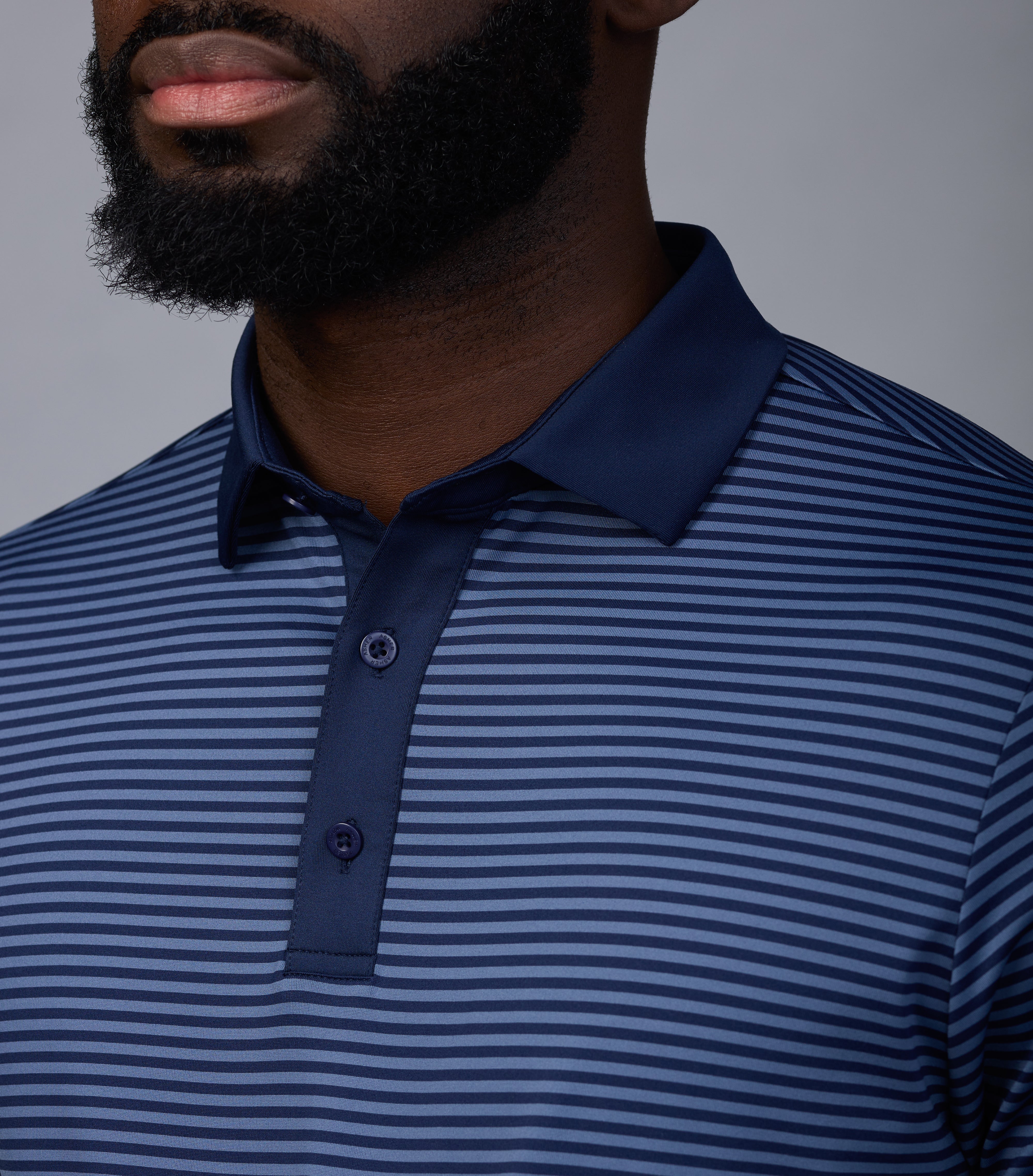 Traverse Stripe Polo Tempest