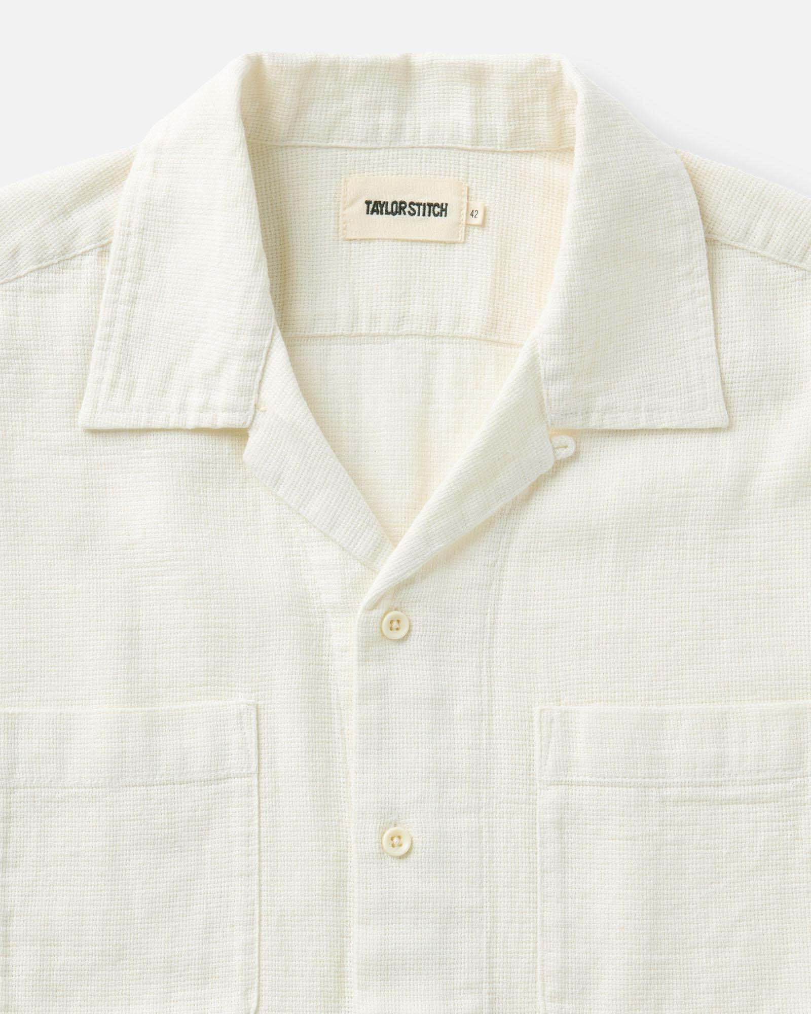 The Short Sleeve Conrad Shirt Vintage White Linen