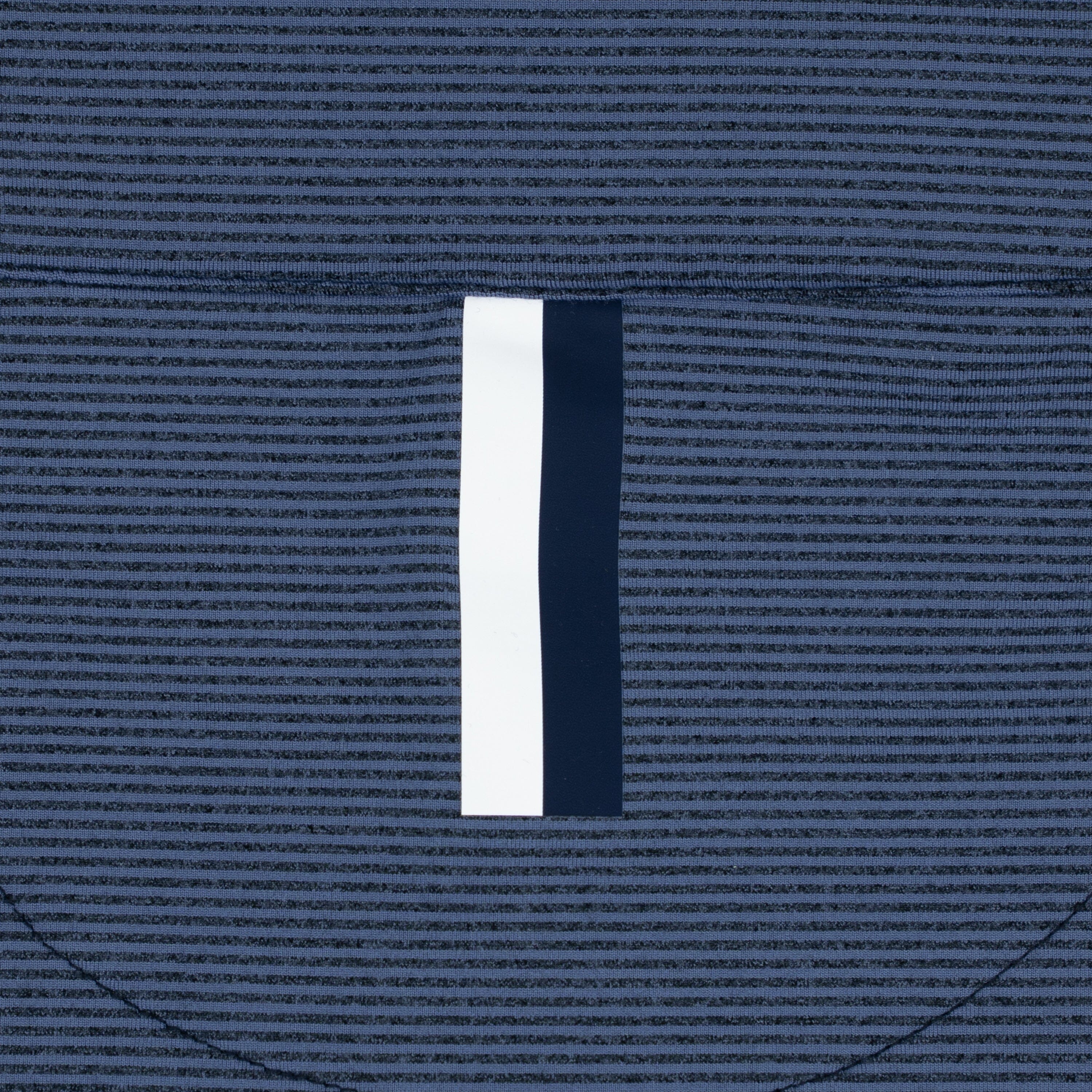 The Riva Heather Stripe Performance 1/4 Zip Coastal Blue/Fleet Navy