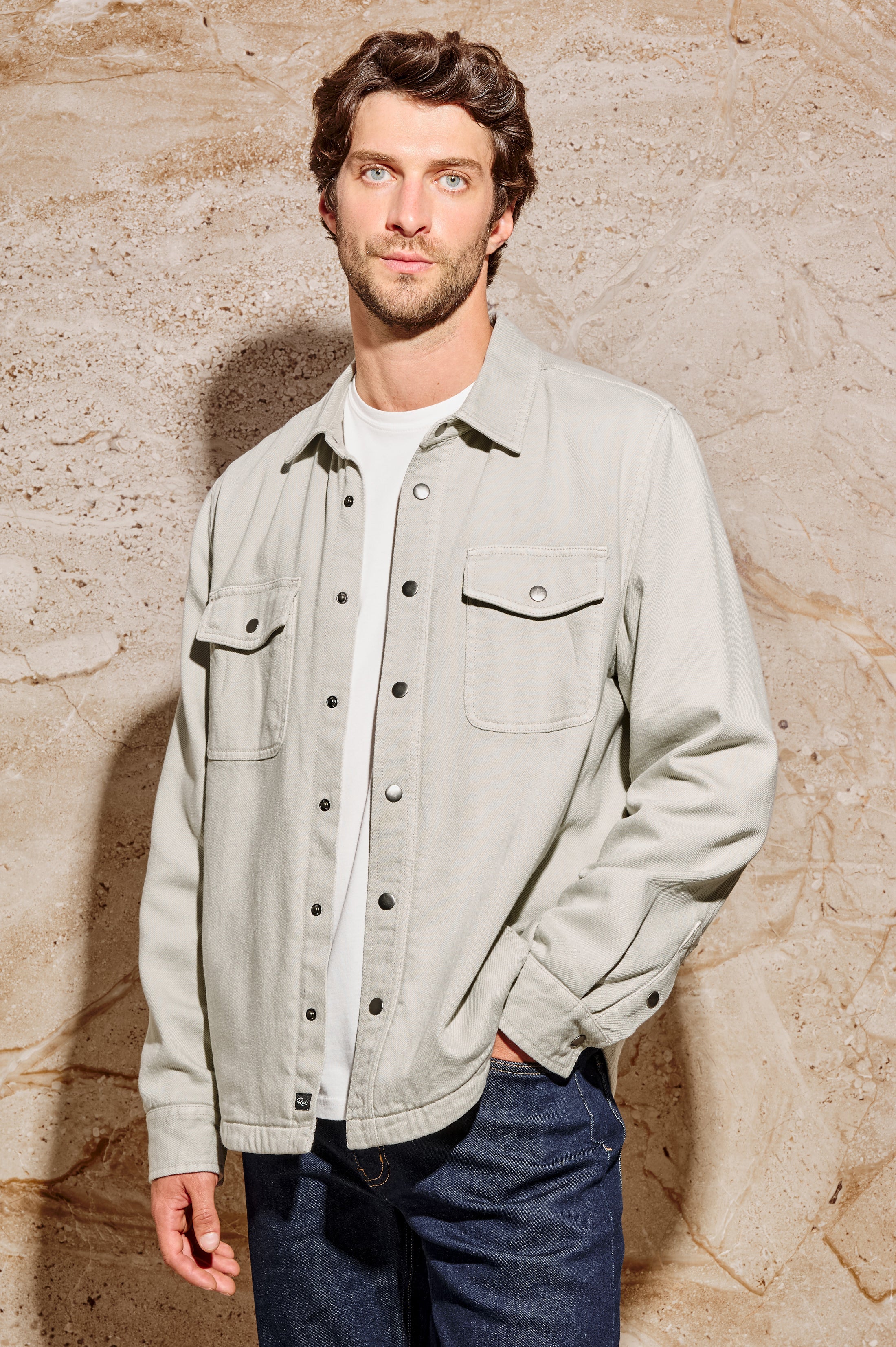 Rhett Shirt Jacket Stone