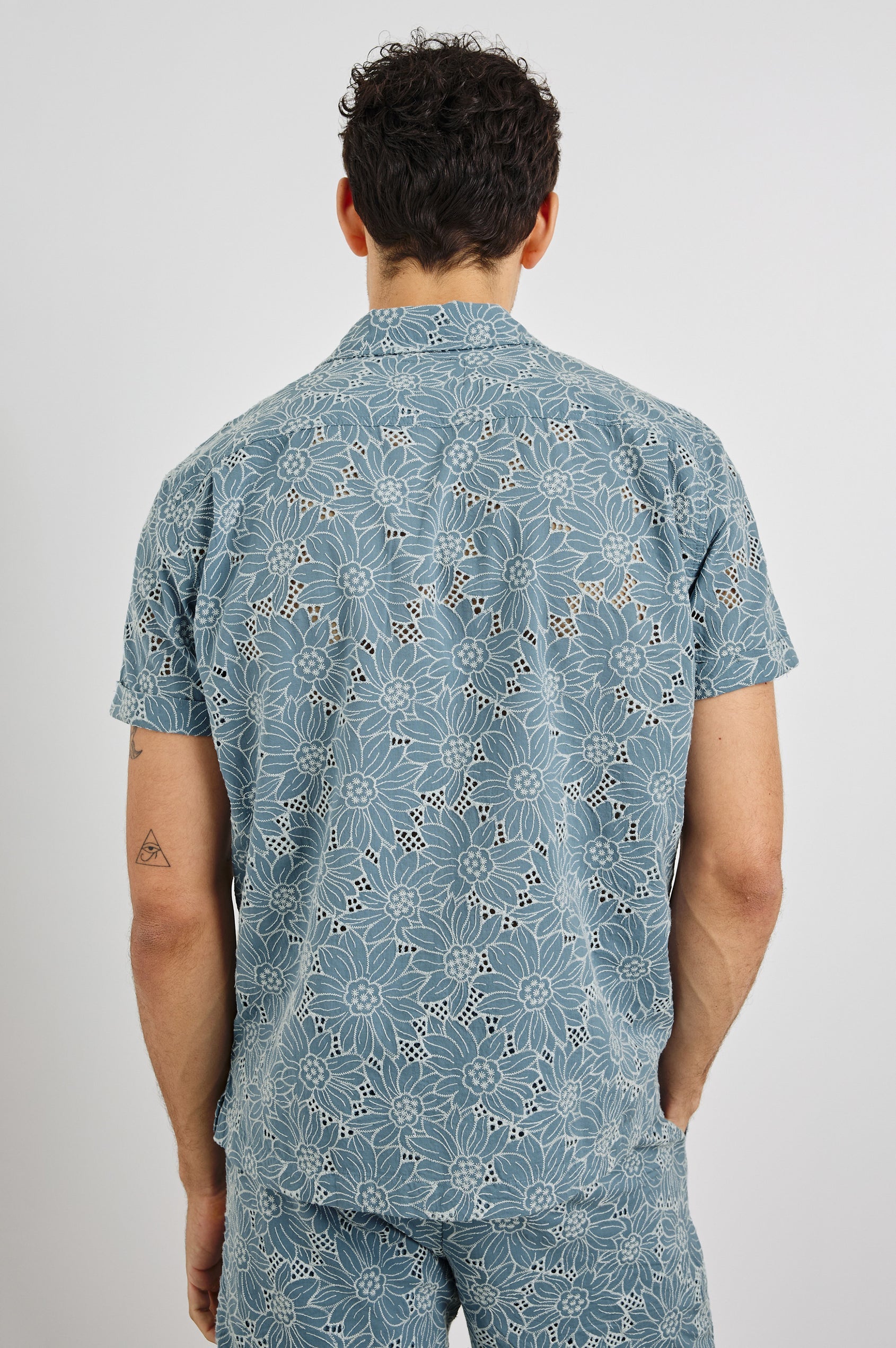 Tyler Shirt Multi Blue Sunflower