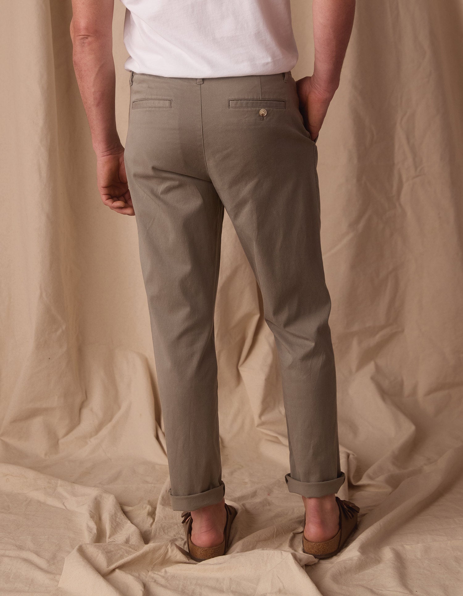 The Normal Trouser in Comfortech Twill Moss