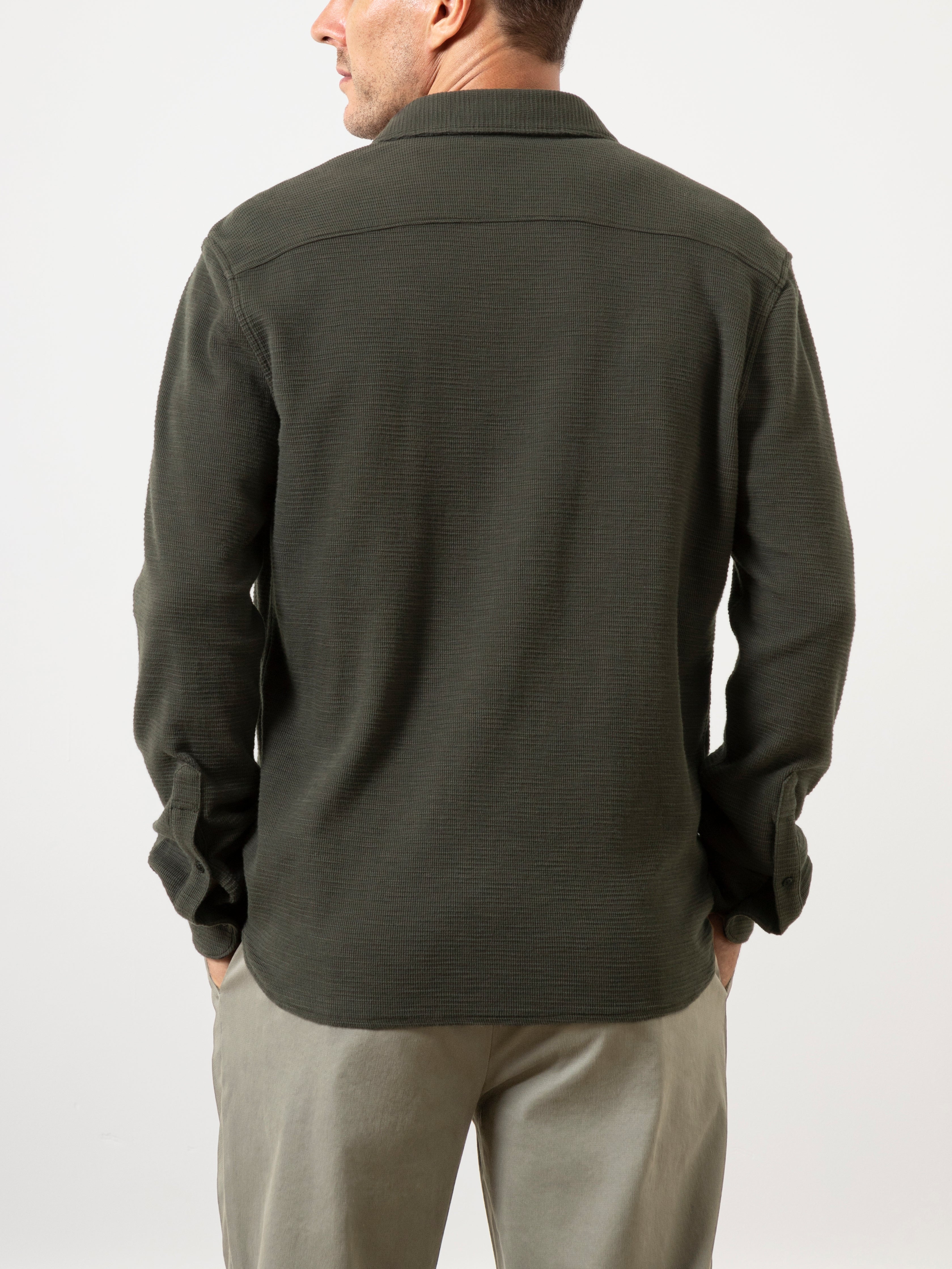 Darcy Slub Waffle Shirt Peat