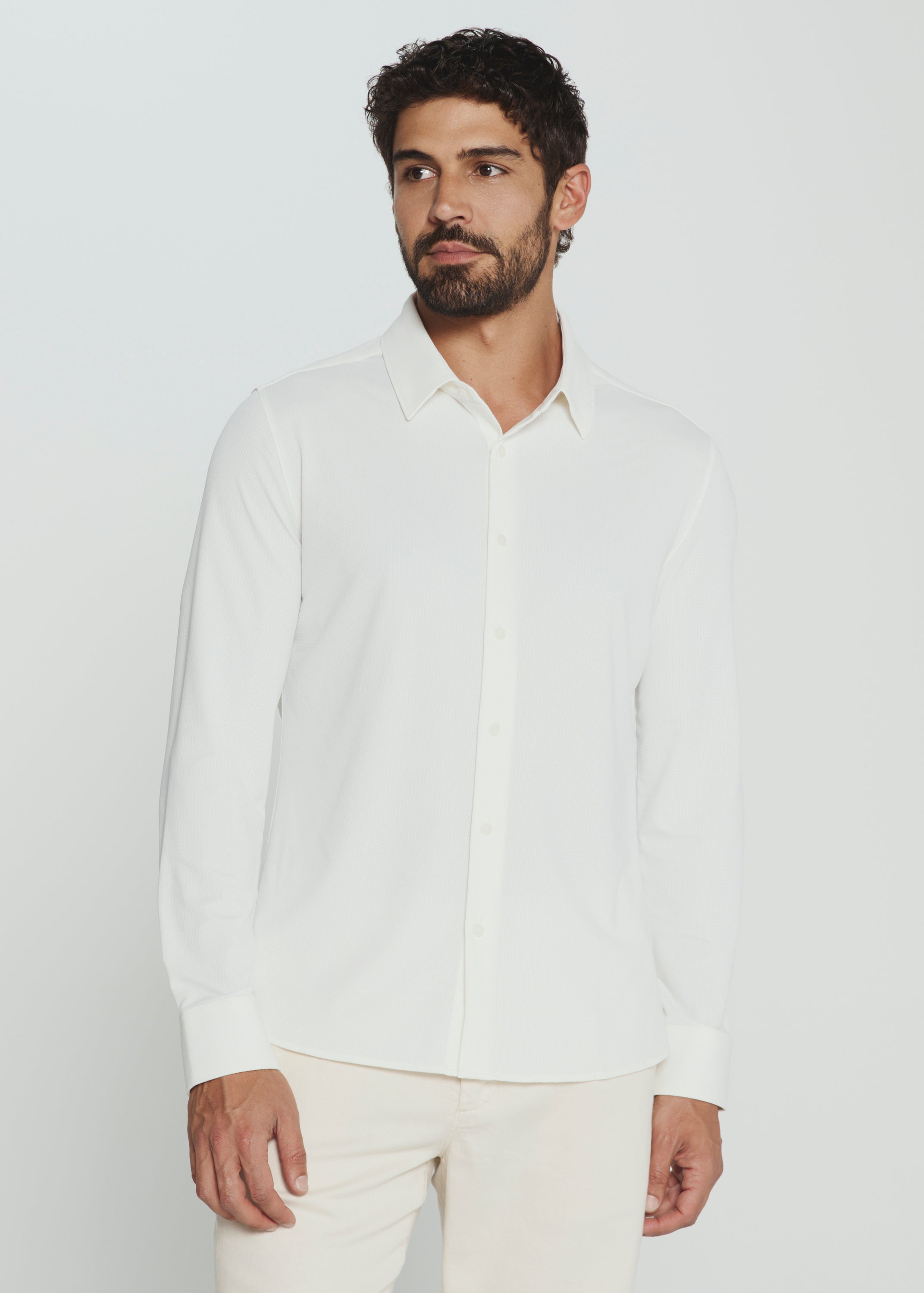 Aldridge Long Sleeve Shirt White