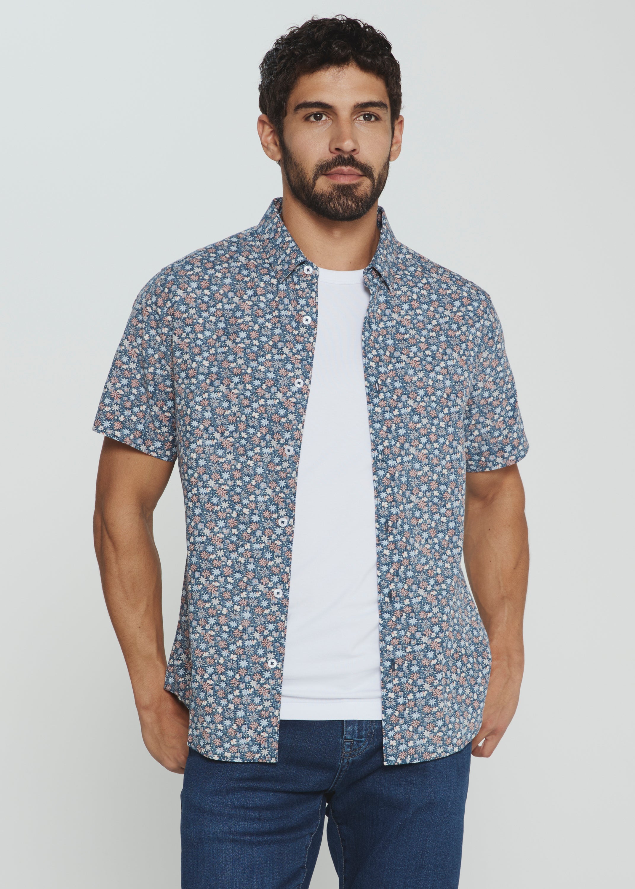 Mulberry Short Sleeve Shirt Navy