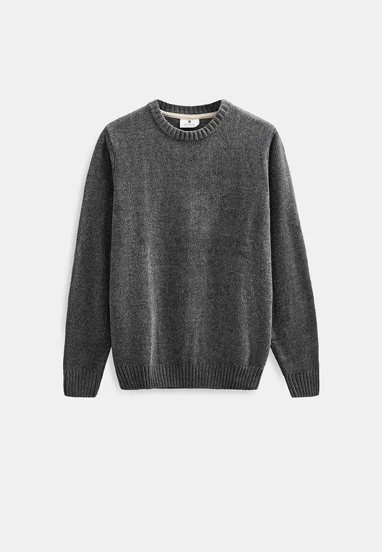 Aksune Chenille Knit Granite Grey