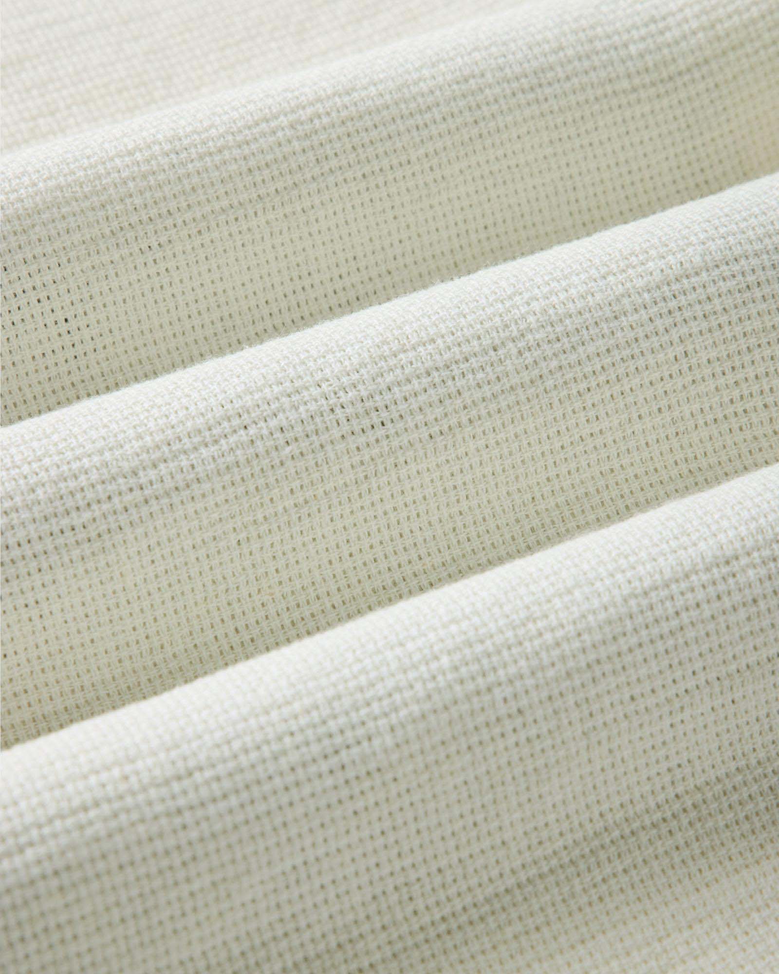 The Short Sleeve Conrad Shirt Vintage White Linen