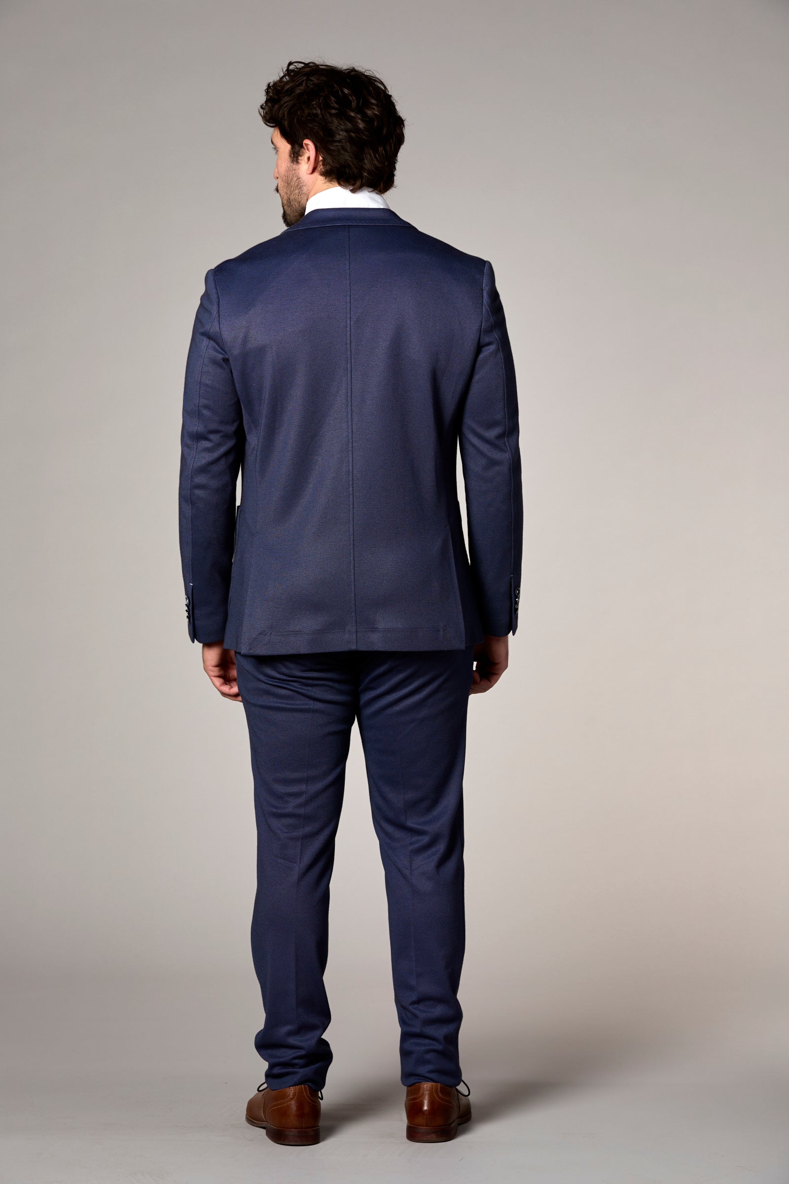 Stretch Knit Slim Pant Navy