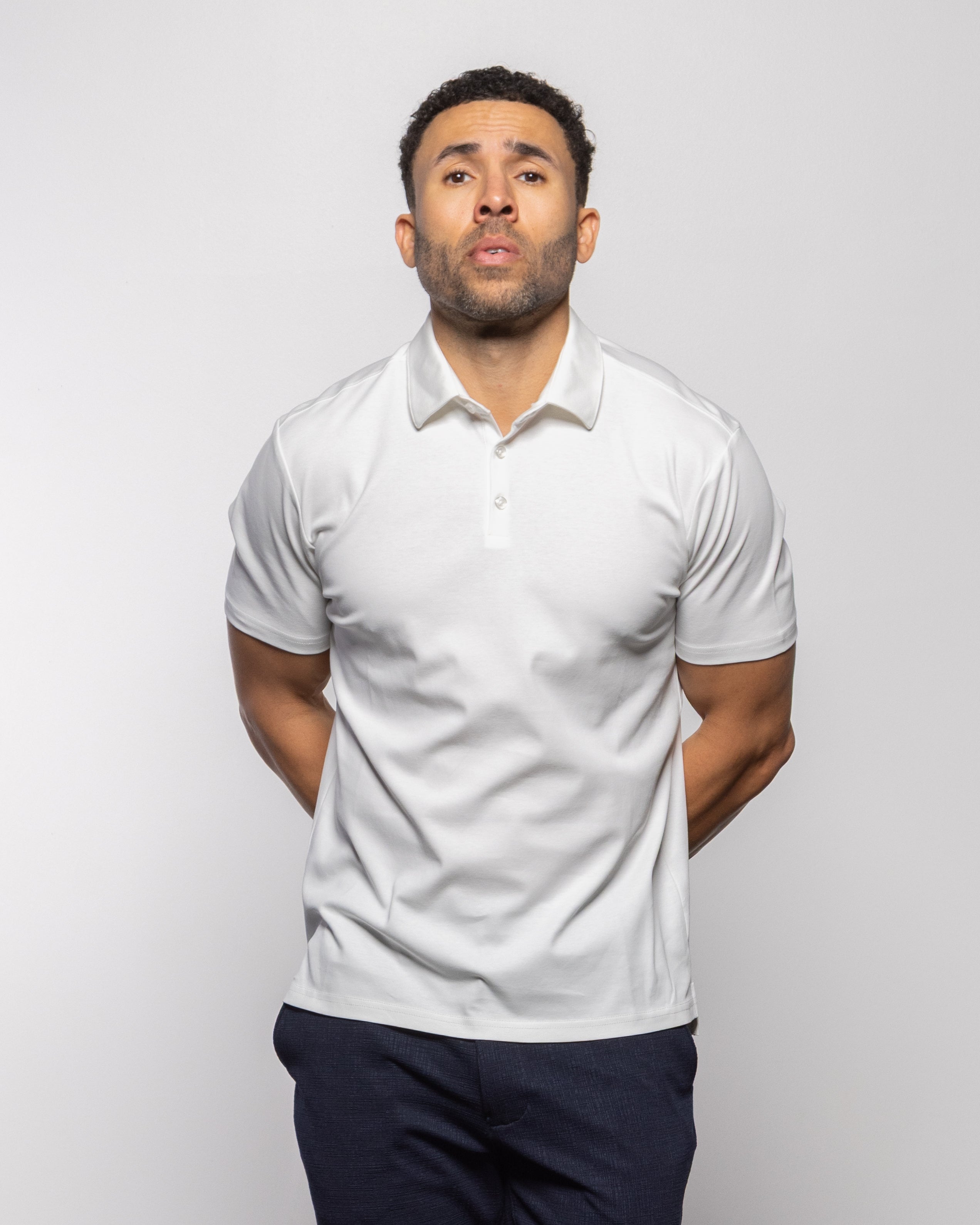 Cisco Short Sleeve Polo Summer White