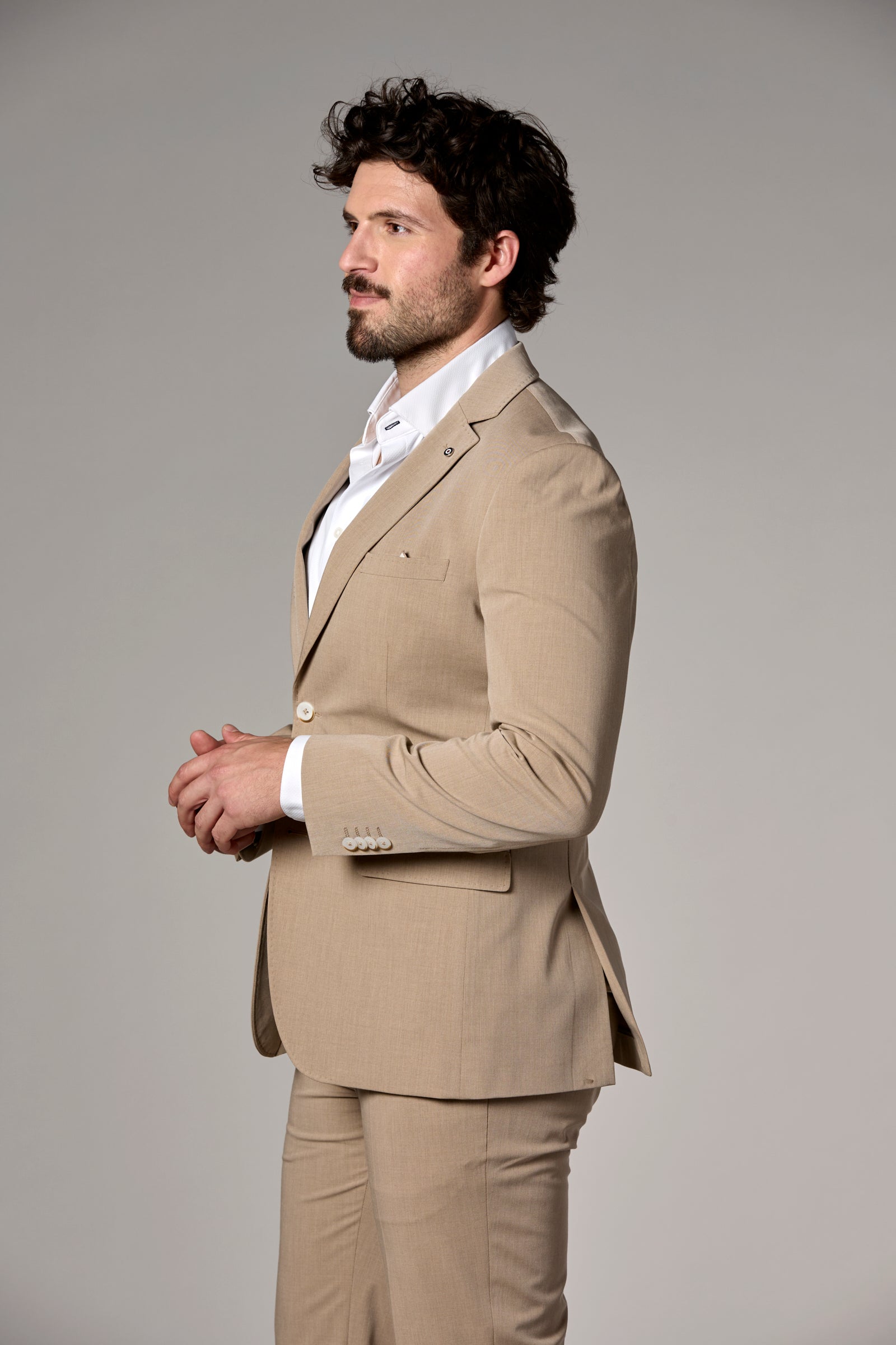 Stretch Lightweight Motion Blazer Beige