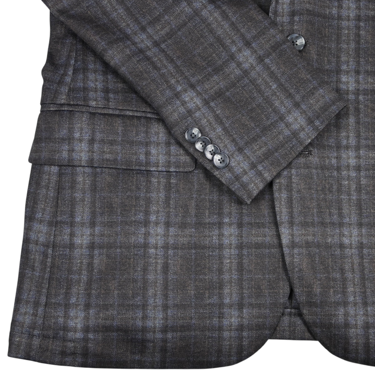 Arani Modern Fit Lifestyle Jacket Charcoal/Brown Plaid