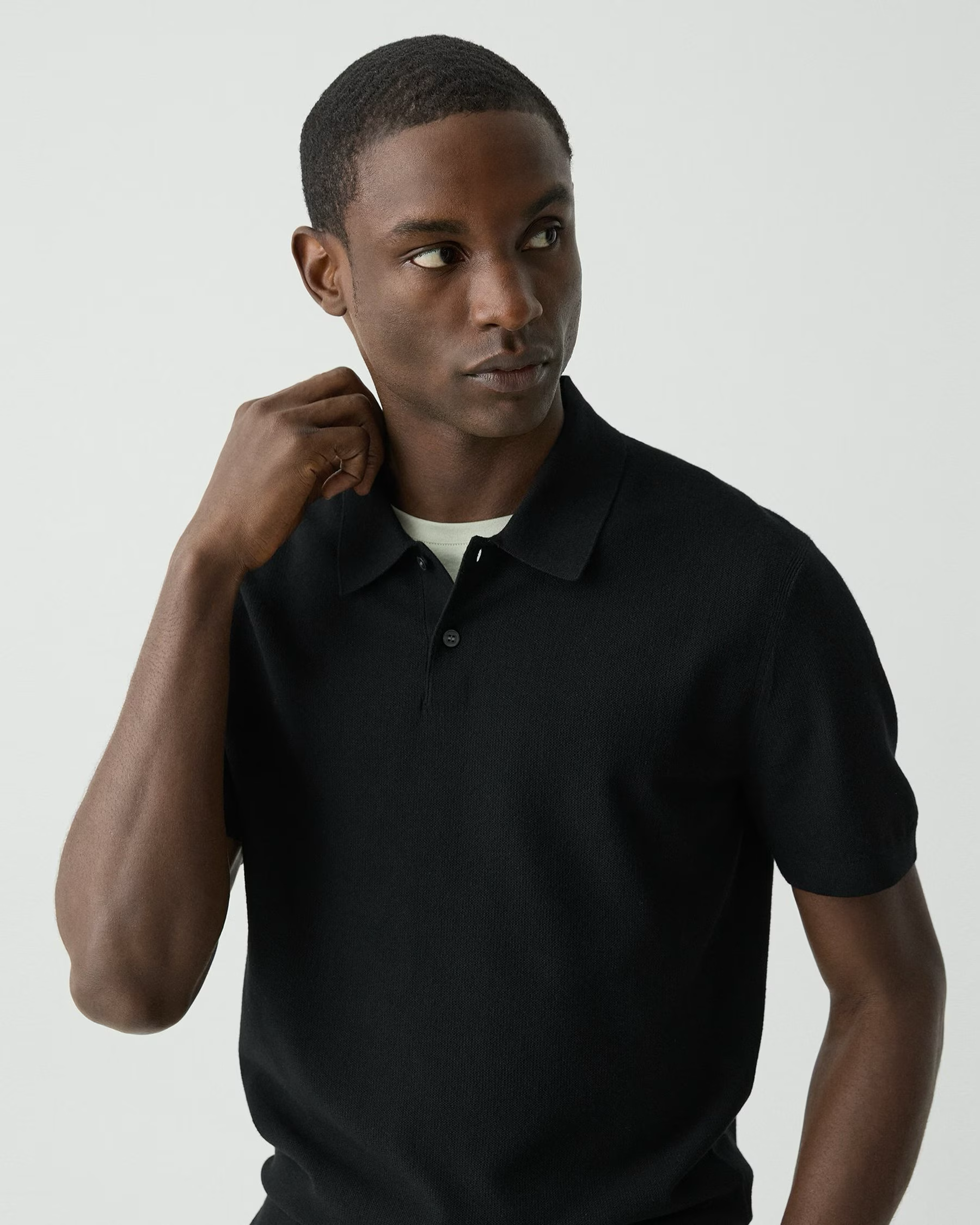 Goris Short Sleeve Polo Black