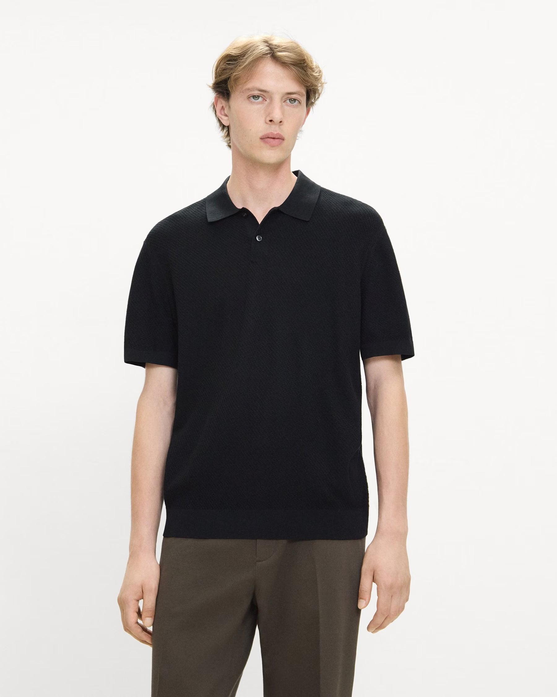 Soris Polo in Light Bilen Black
