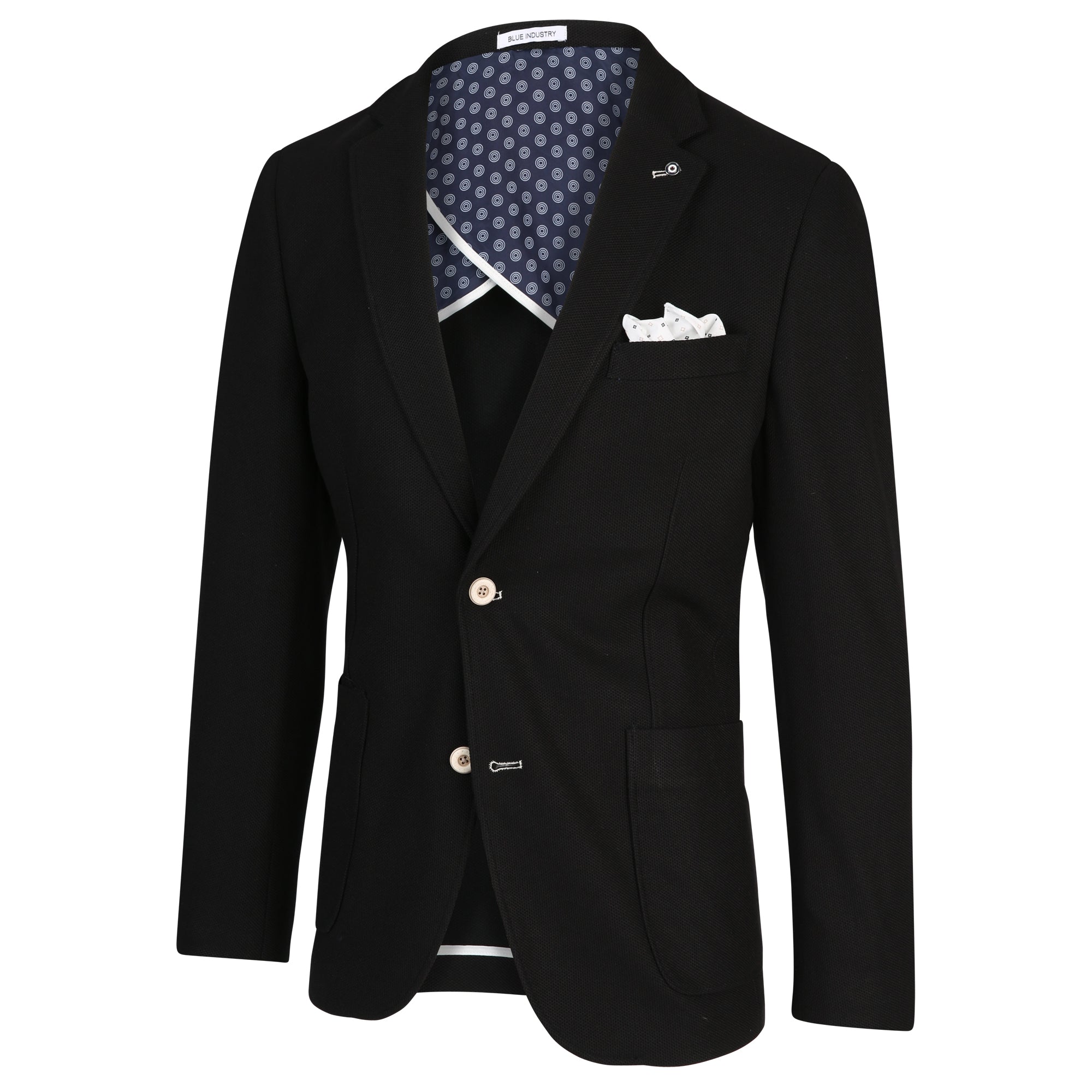 Unlined Blazer W/ Pocket Black