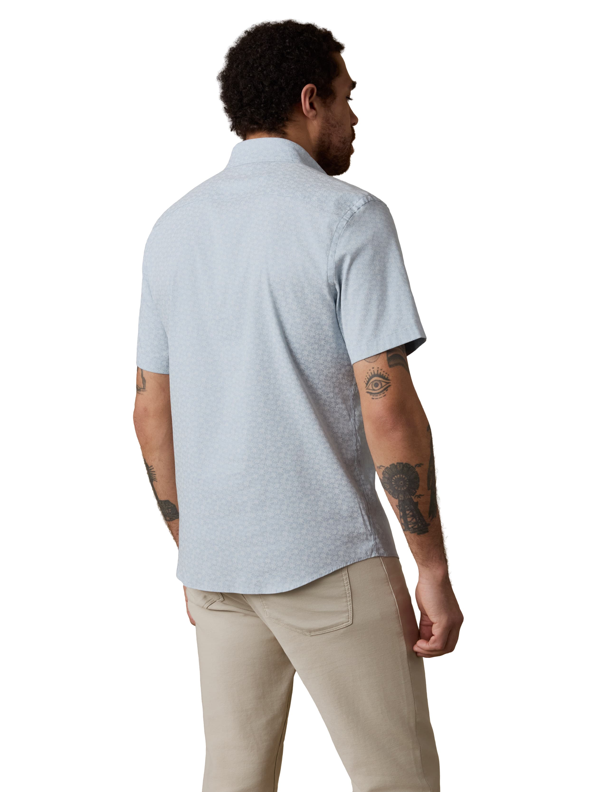 Movement Short Sleeve Monterey Shirt Blue Palm Beach