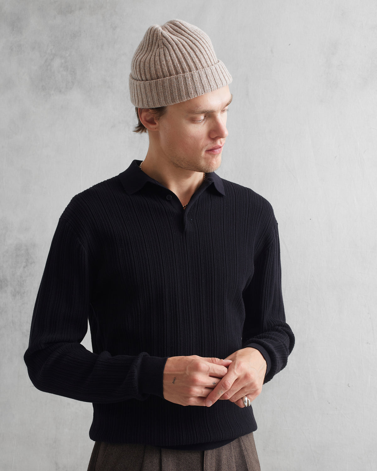 Vertical Knit Oban Polo