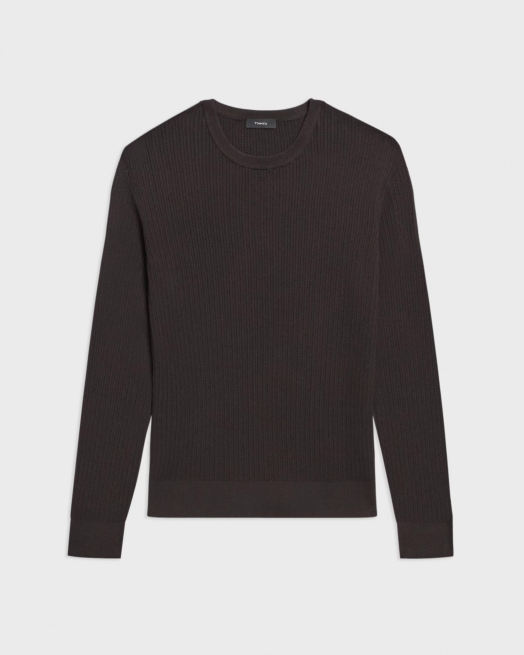 Riland Rib Long Sleeve Sweater Hickory