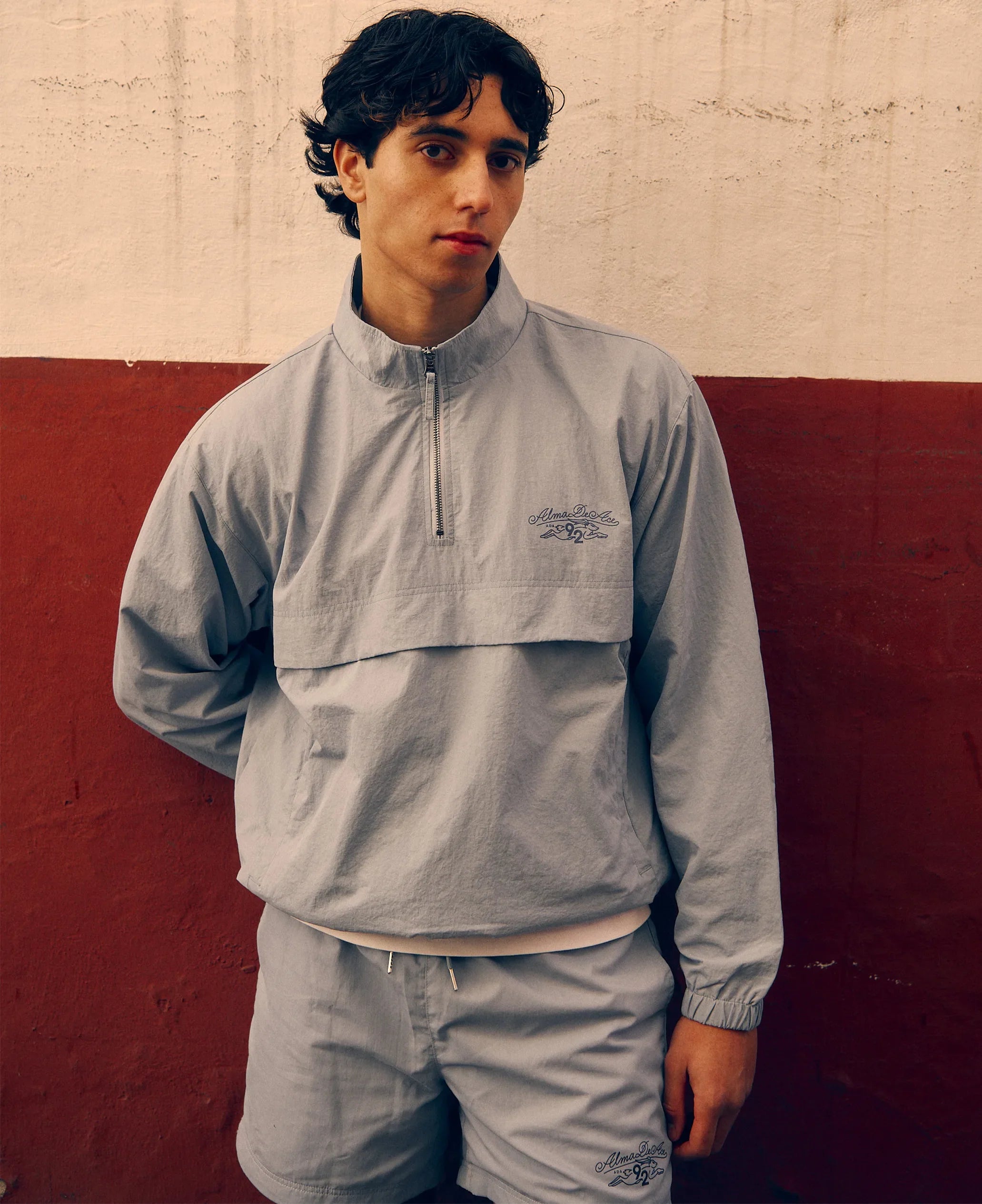 92 Yenta Quarter Zip Jacket Light Blue