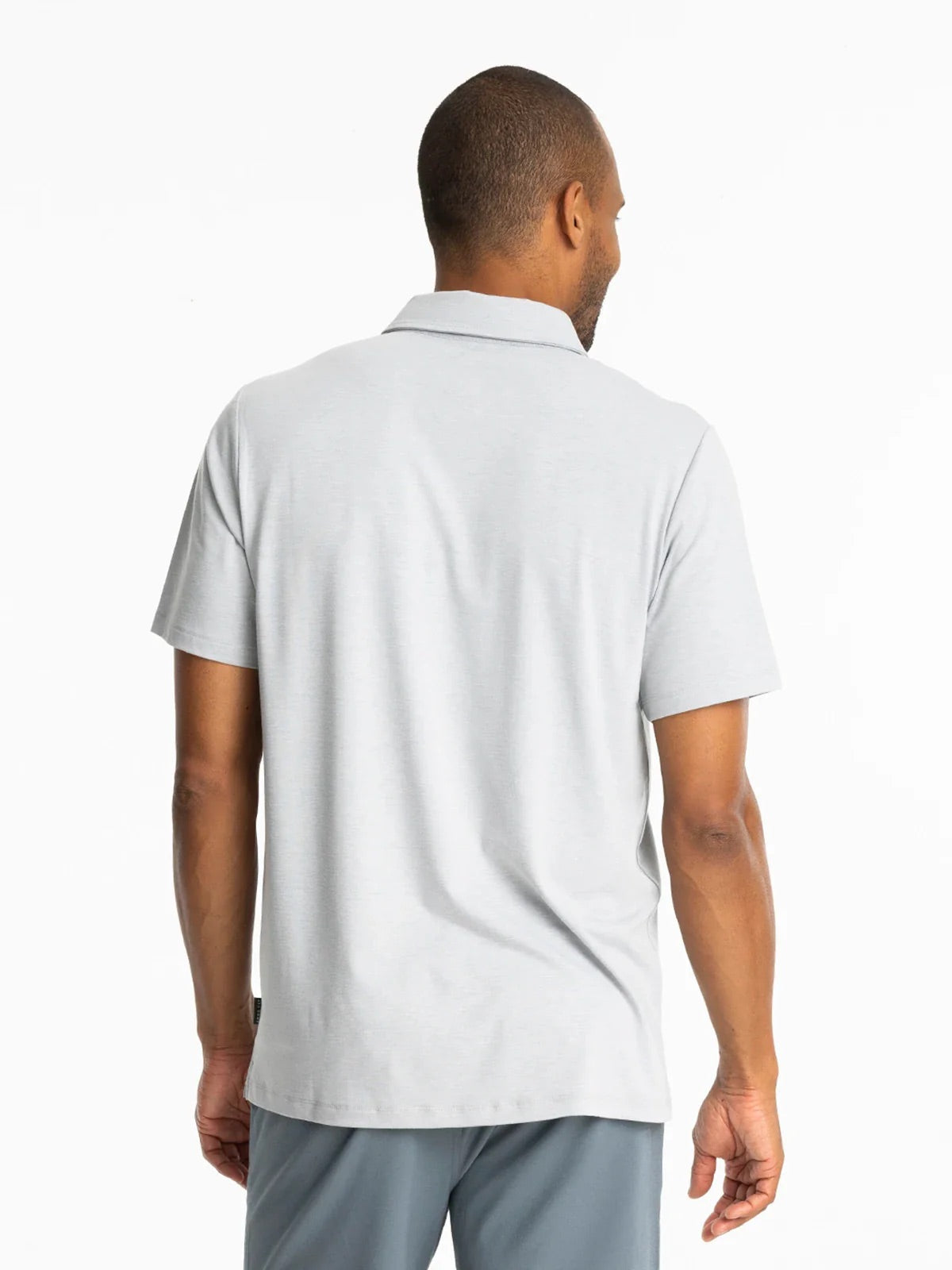 Bamboo Flex Polo II Heather Aspen Grey
