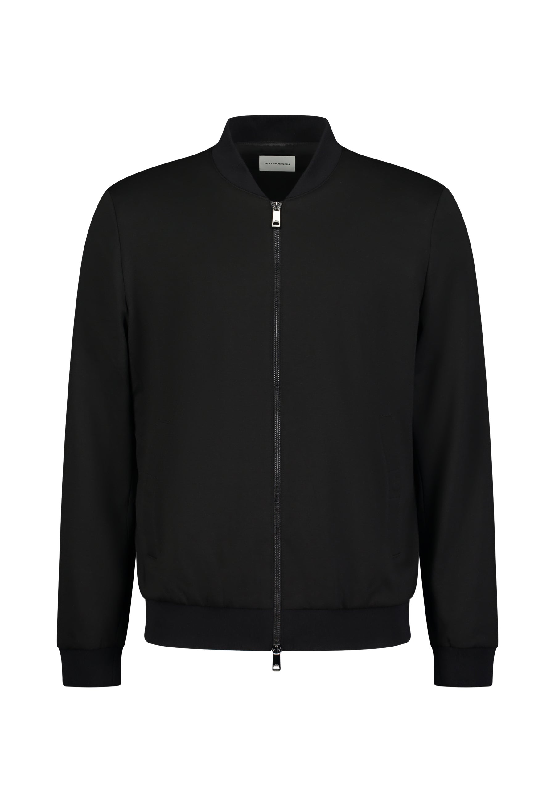 Core Jersey Structured Zip Bomber Black