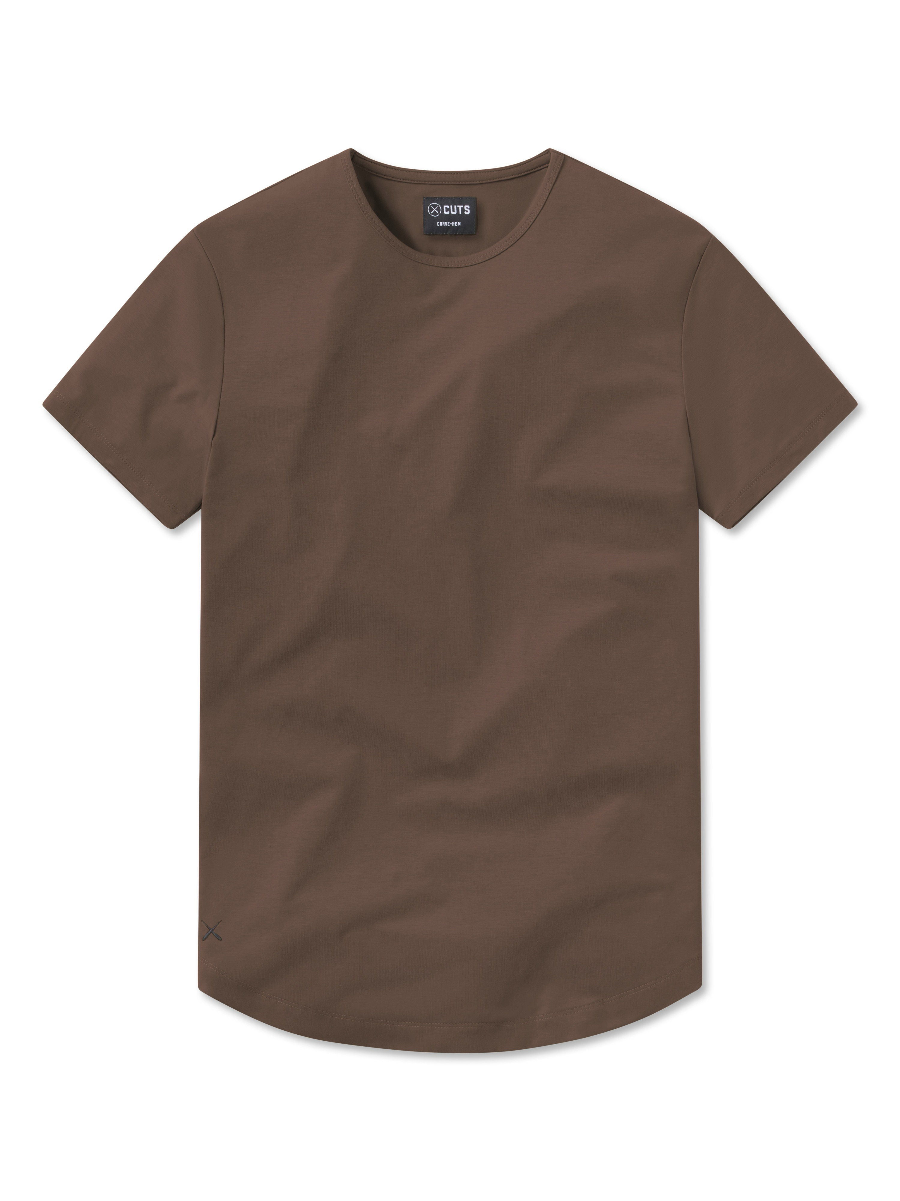 AO Curve-Hem Tee Mocha