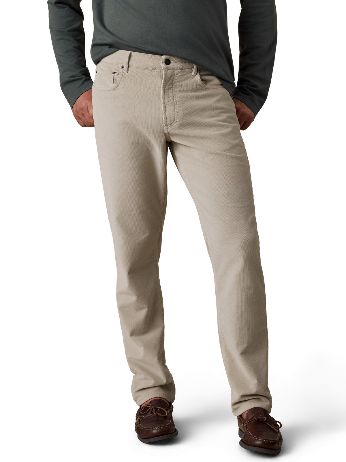 Stretch Terry Corduroy 5 Pocket Pant Tundra Stone