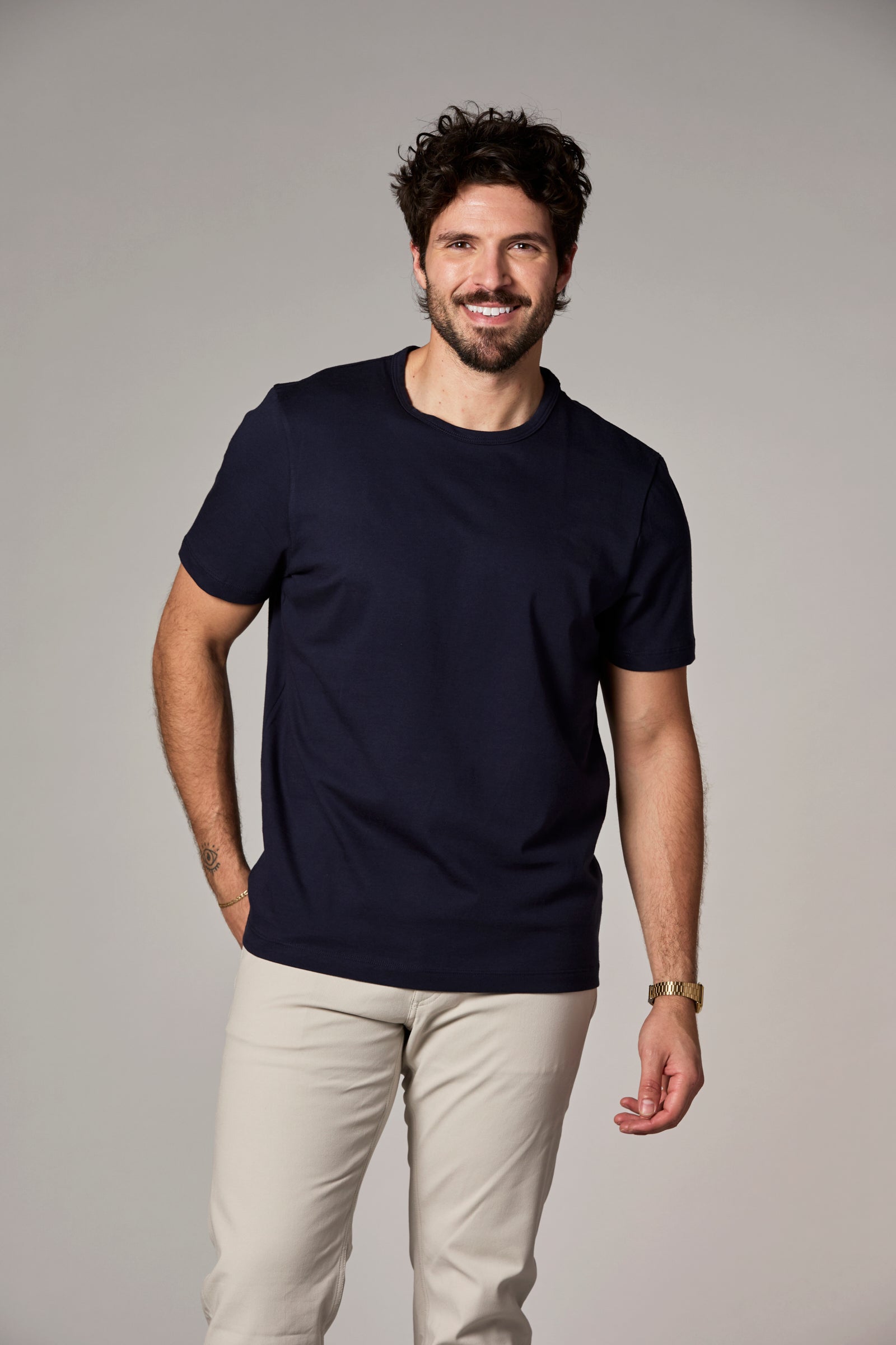 The Rick Crewneck Tee Admiral
