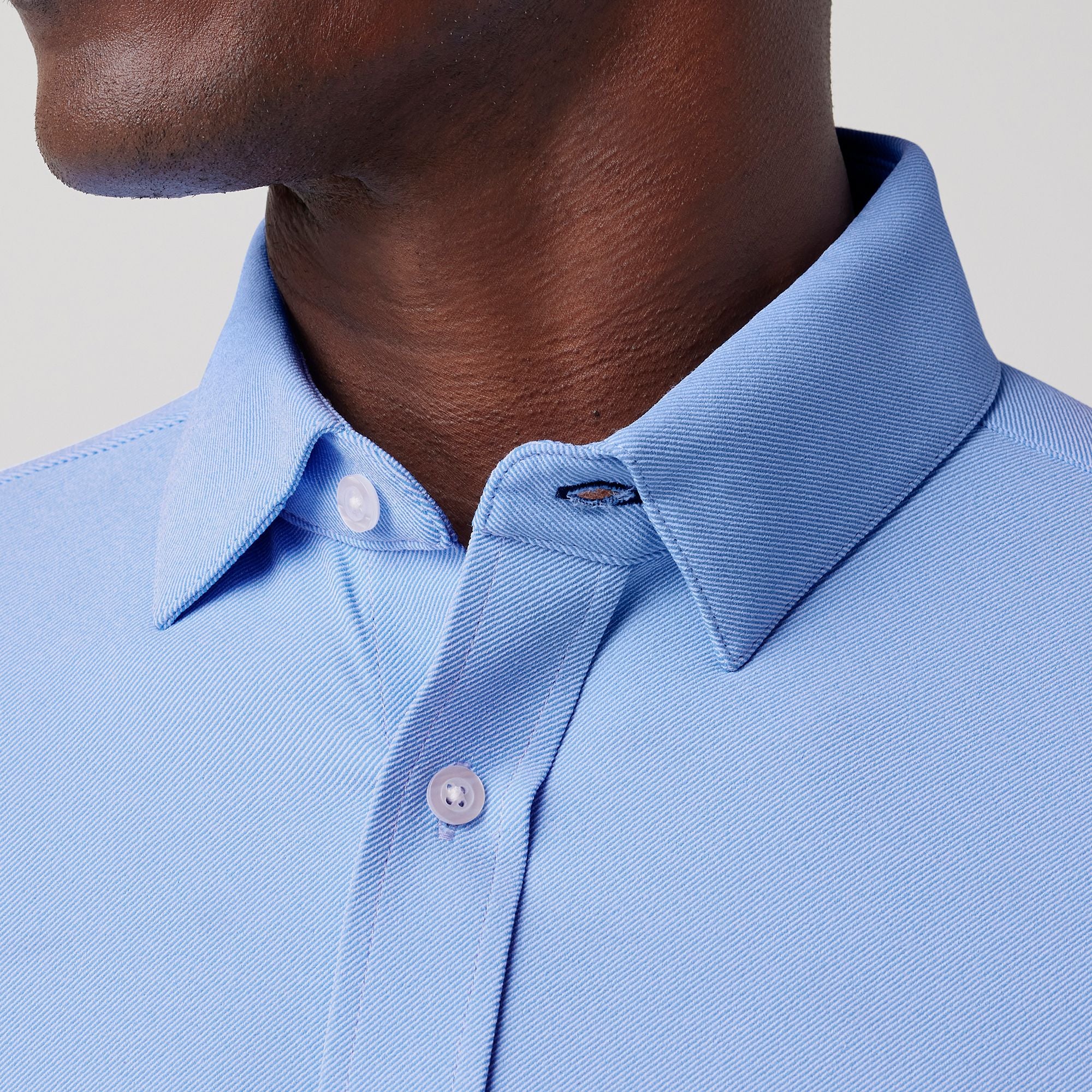 Bateman Long Sleeve Shirt in Cornflower Twill