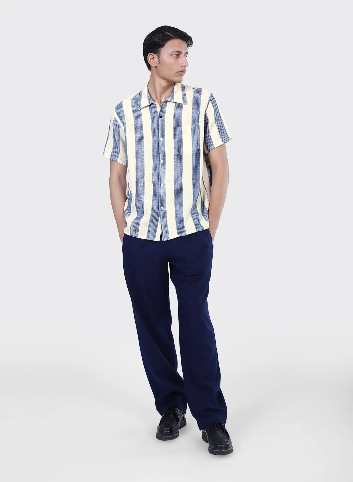 Chintan Handwoven Shirt Future Dusk