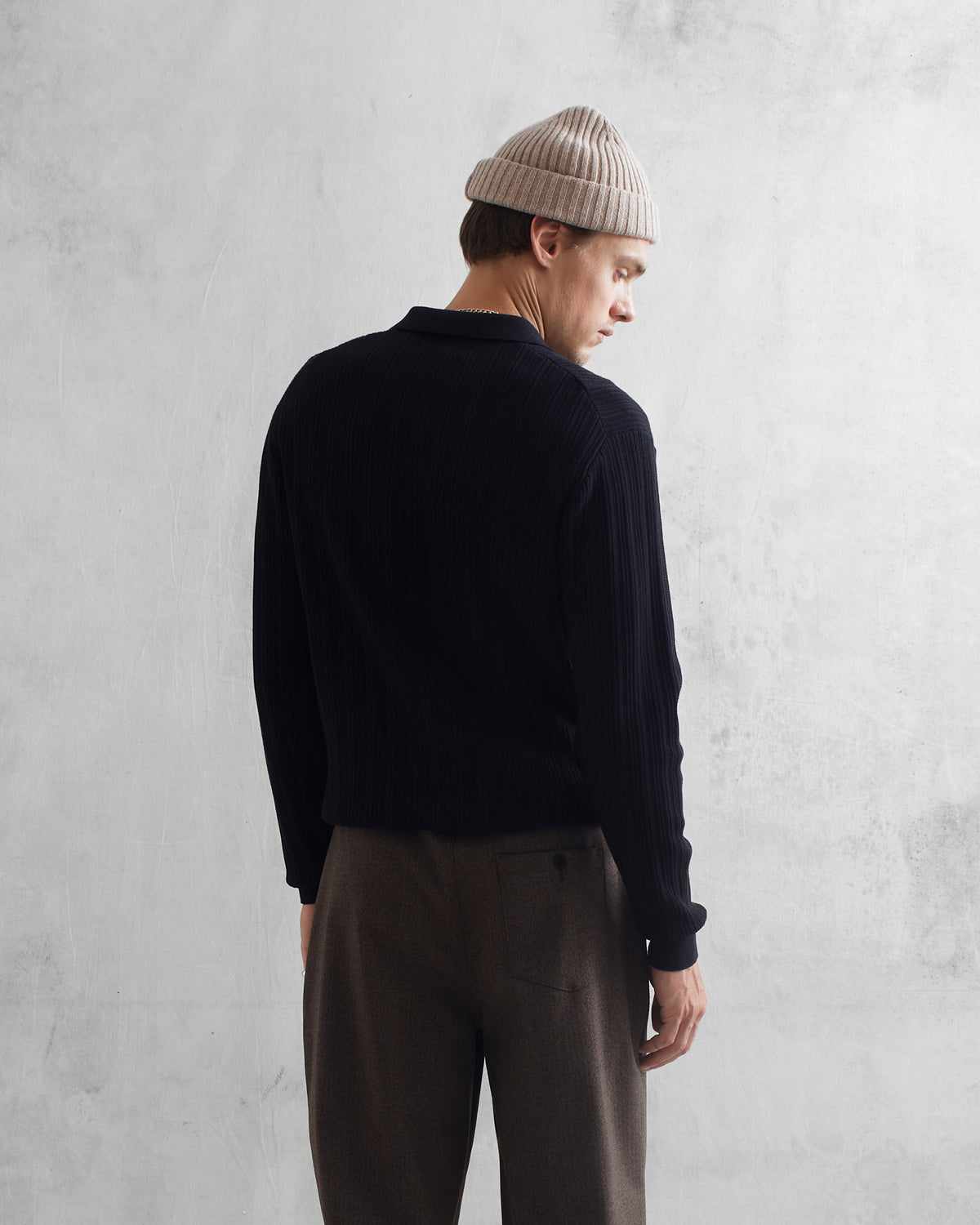 Vertical Knit Oban Polo